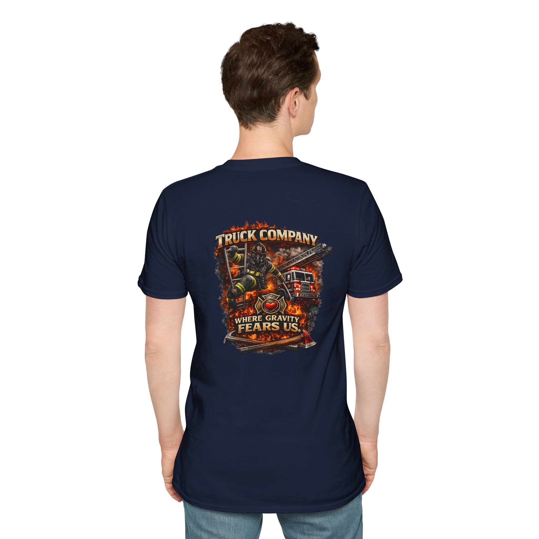 Truck Company T‑Shirt — 'Where Gravity Fears Us'