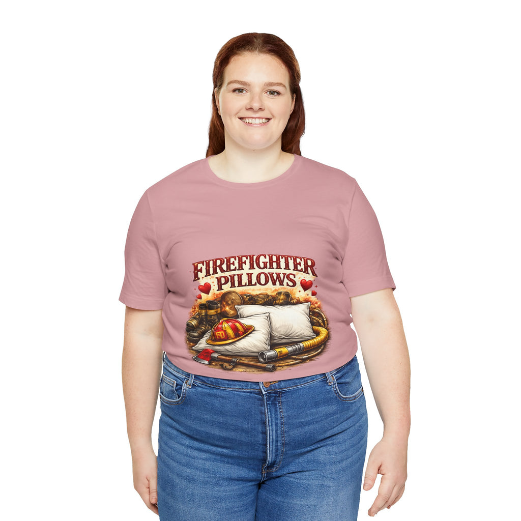 Firefighter Pillows T-Shirt – Funny Firefighter Gift Tee
