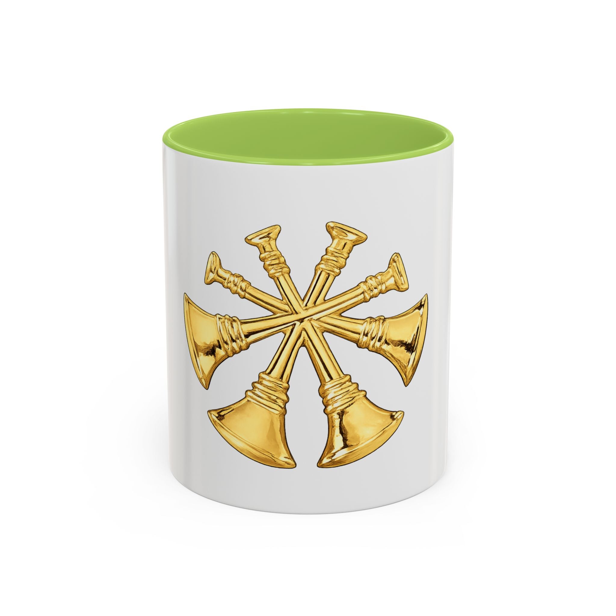 Deputy/Assistant Fire Chief Accent Coffee Mug — Firefighter Rank Insignia (11/15 oz)