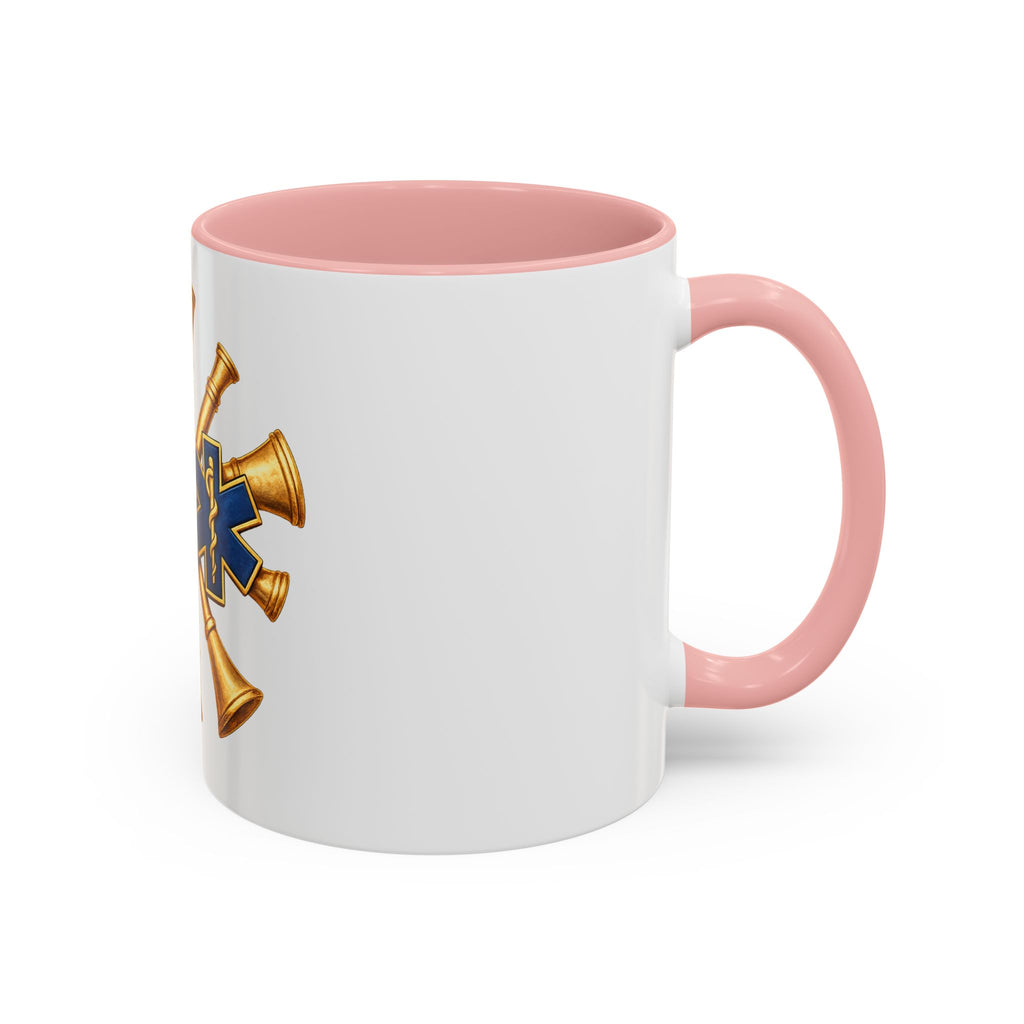 Fire Chief EMS & Firefighter Maltese Cross Coffee Mug — 911 Rescue Medical Emblem Accent Mug