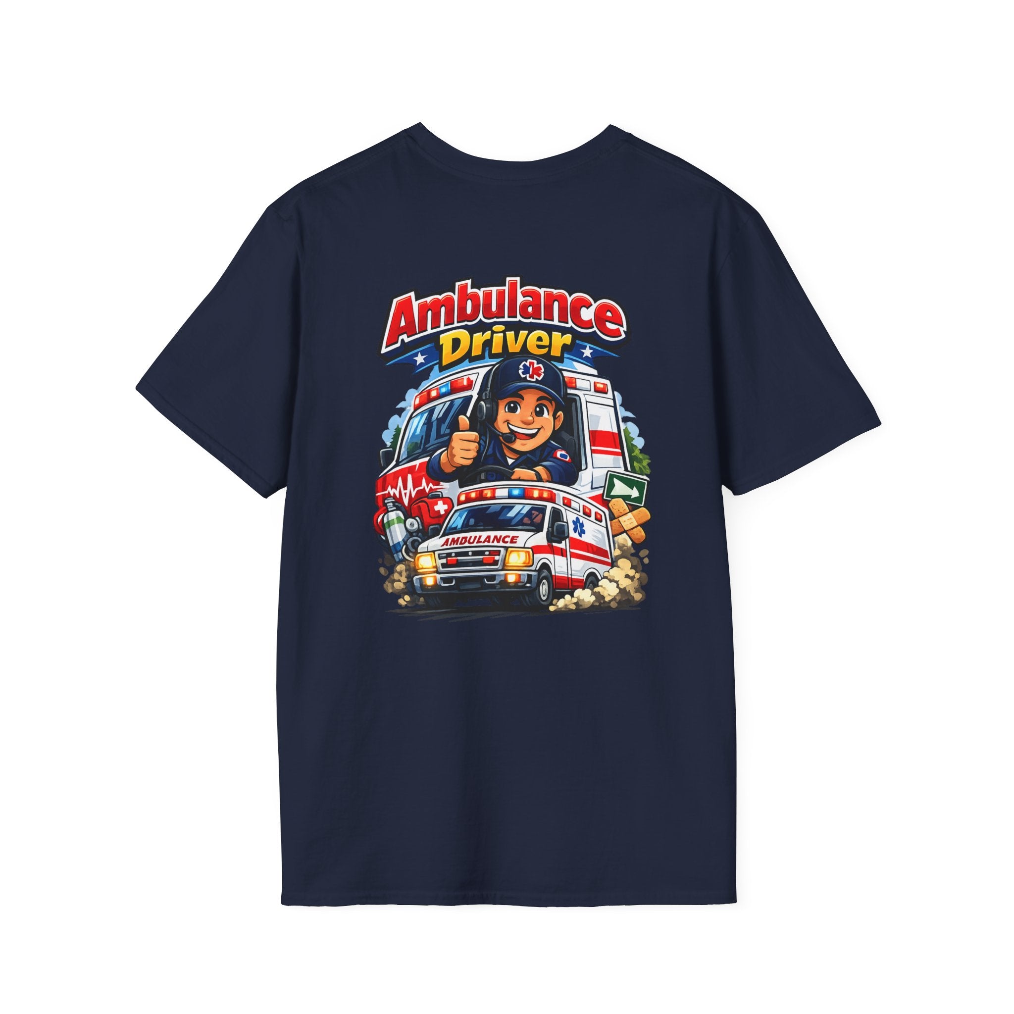 Ambulance Driver T-Shirt – Retro Emergency Vehicle Graphic Tee