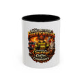 Volunteer Firefighter Coffee Mug — "Powered by Courage, Coffee & Community"