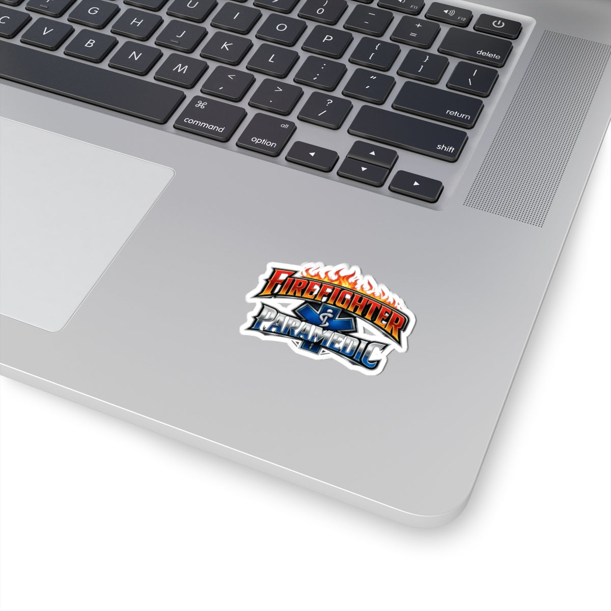 Firefighter & Paramedic Kiss-Cut Sticker — Fire Emoji Flame EMS Logo