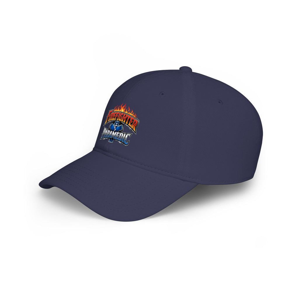 Firefighter Paramedic Cap — Flame Logo Hat for First Responders