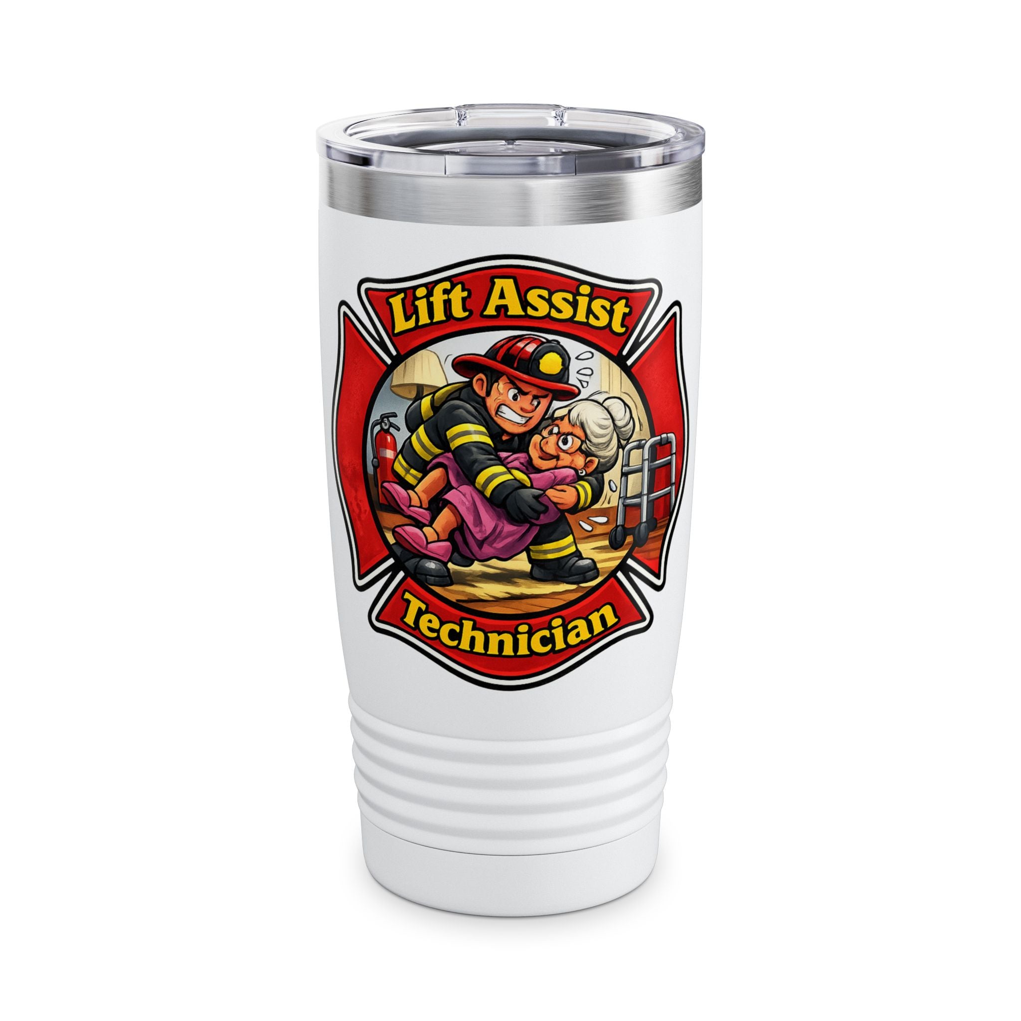 Lift Assist Technician 20oz Tumbler — Firefighter Rescue Coffee Cup