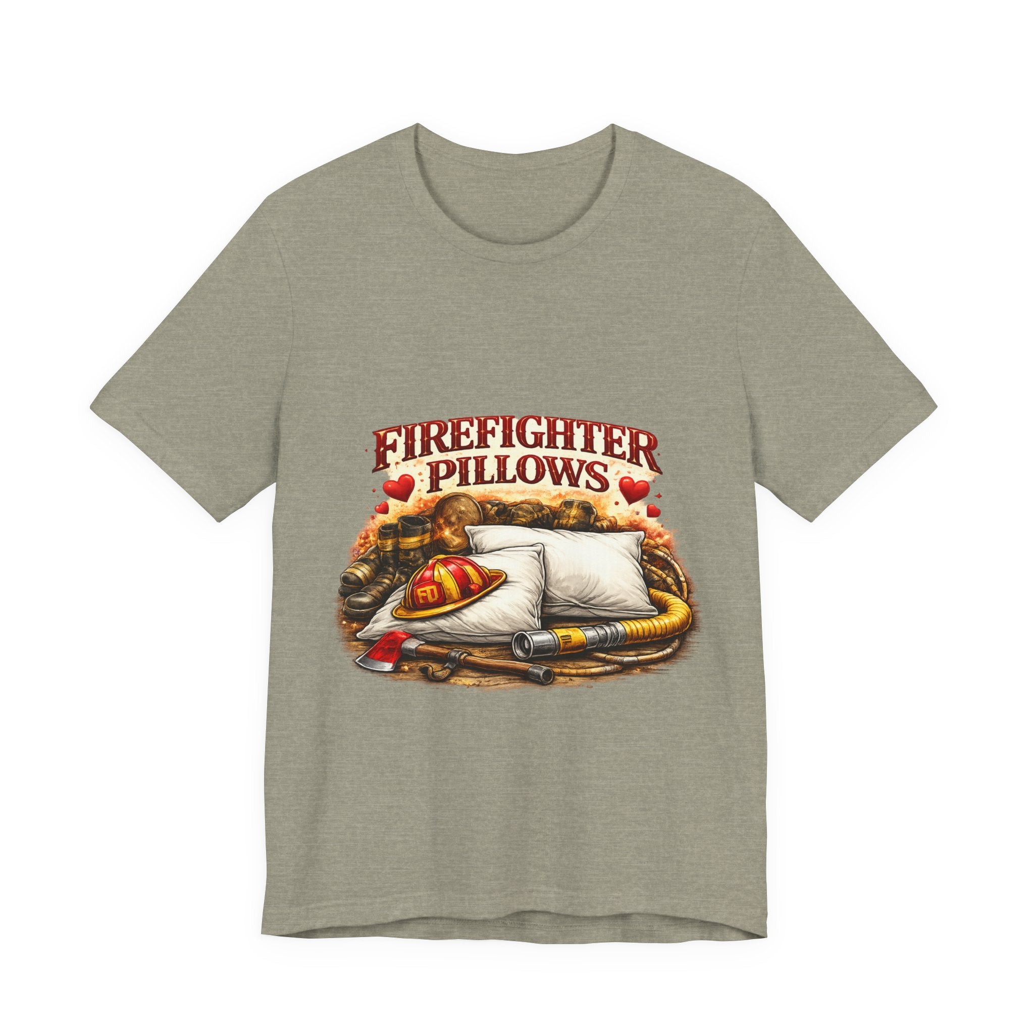 Firefighter Pillows T-Shirt – Funny Firefighter Gift Tee