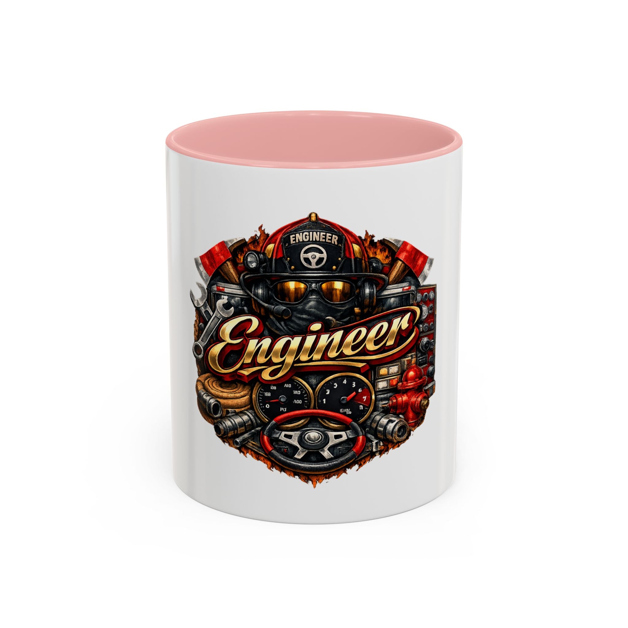 Engineer Coffee Mug — Vintage Mechanic Tools Design (11oz & 15oz Accent)