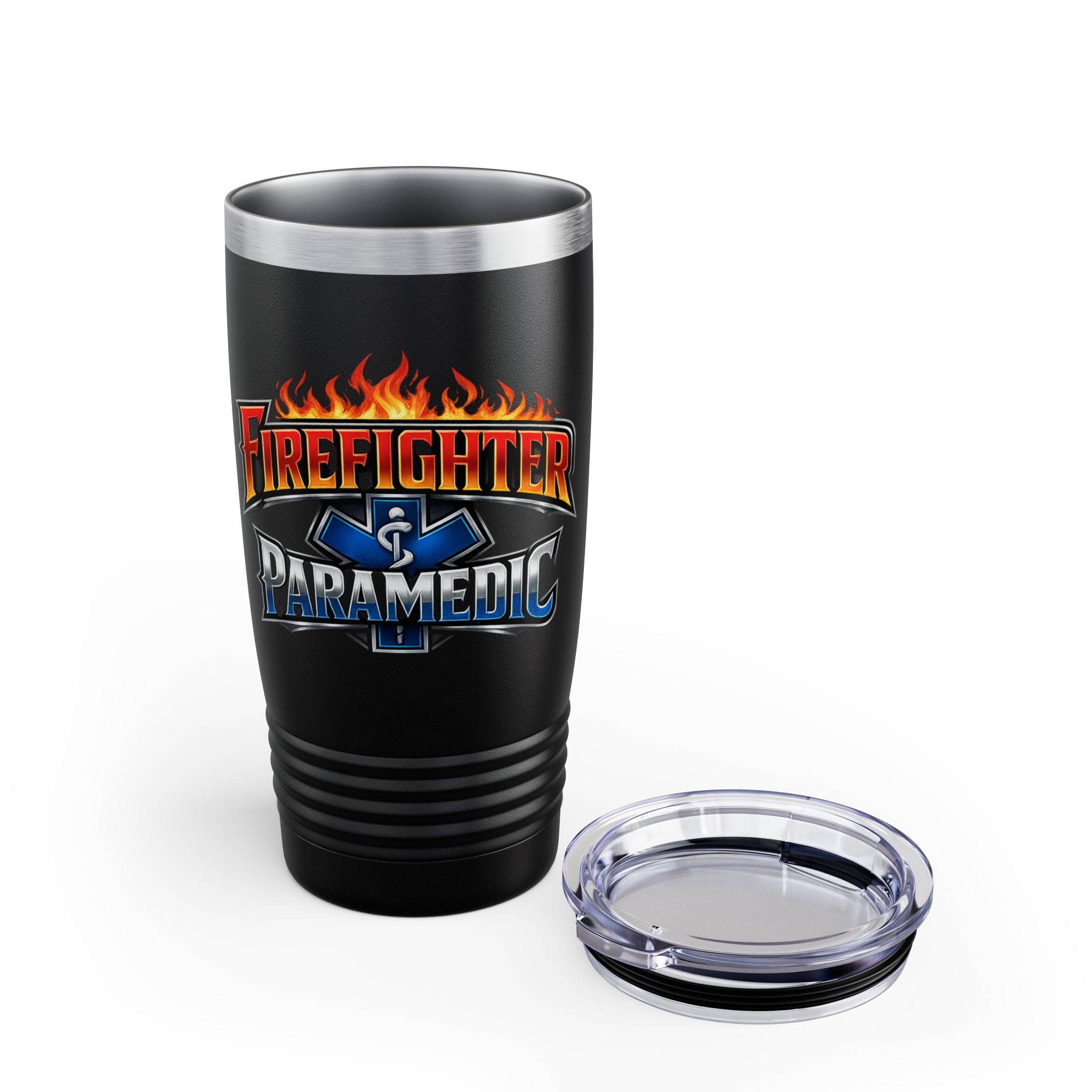 Firefighter Paramedic 20oz Stainless Tumbler – Insulated Ringneck Travel Cup