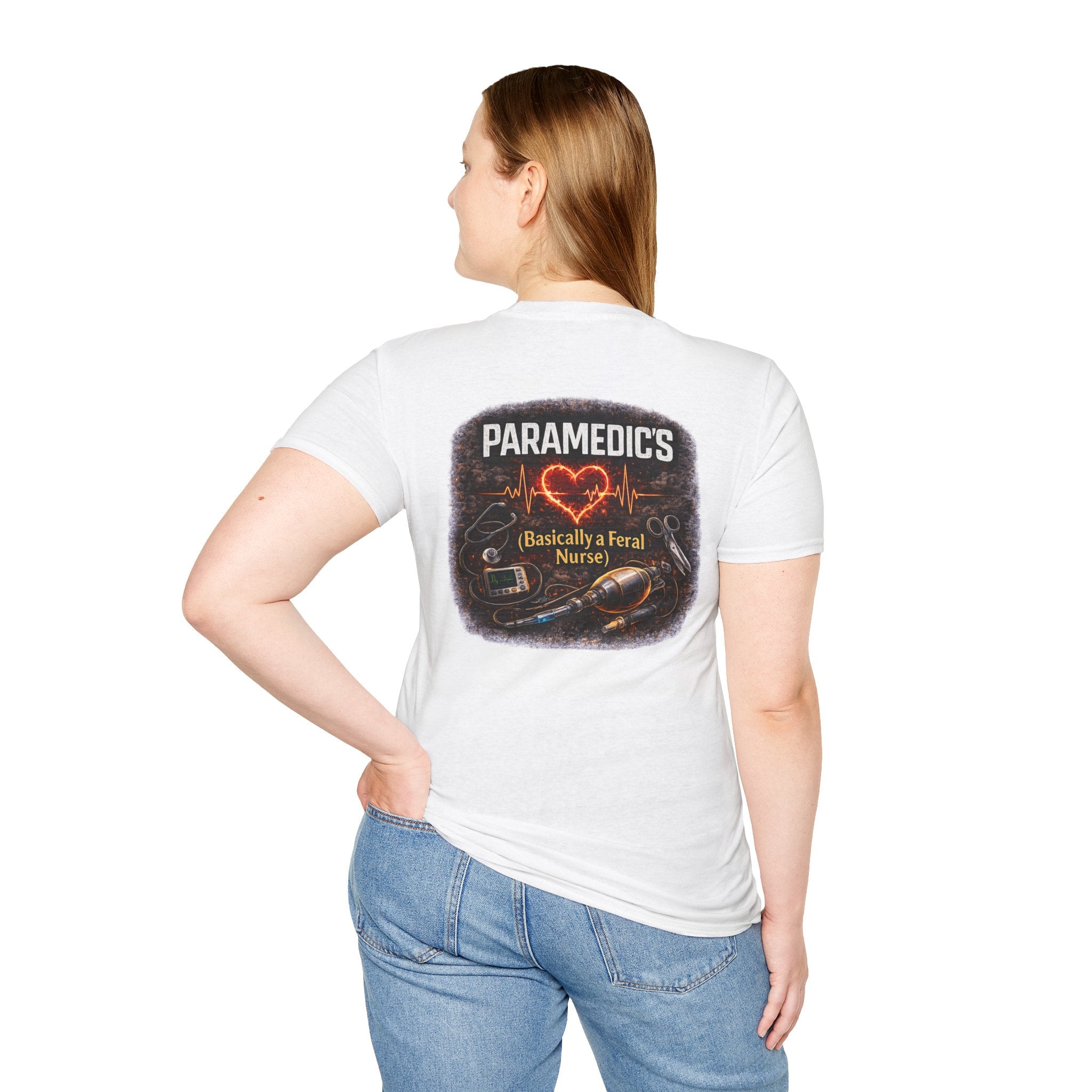 Paramedic T-Shirt — "Paramedic's (Basically a Feral Nurse)" Graphic Tee