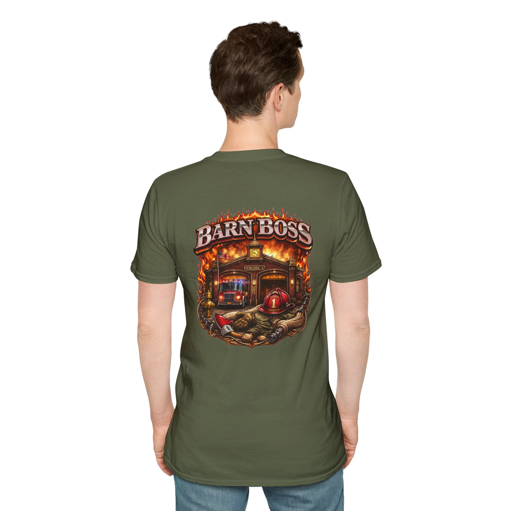 Barn Boss T-Shirt – Rustic Firehouse Farmwork Graphic Tee