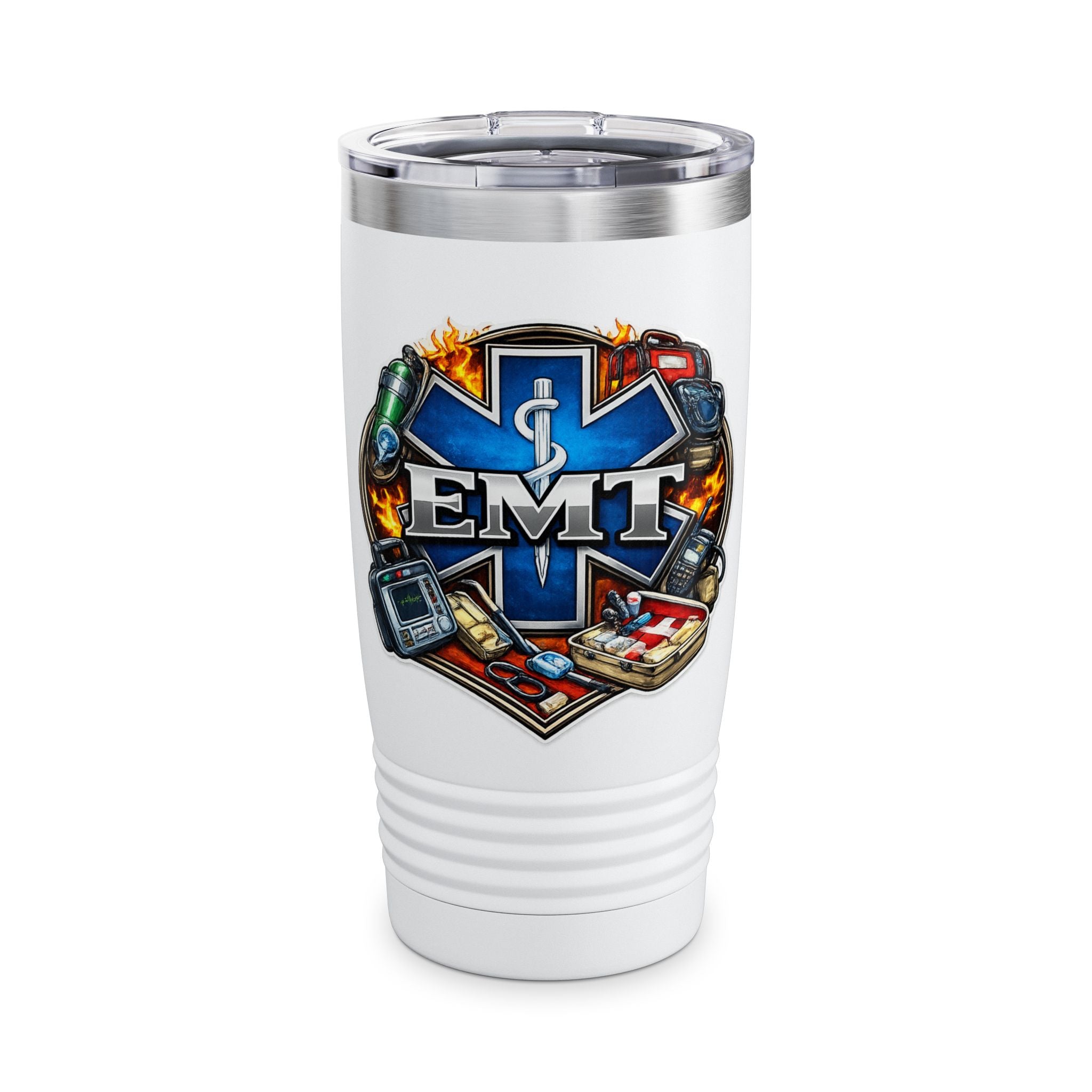 EMT Star of Life 20oz Tumbler – Insulated Medical First Responder Travel Mug