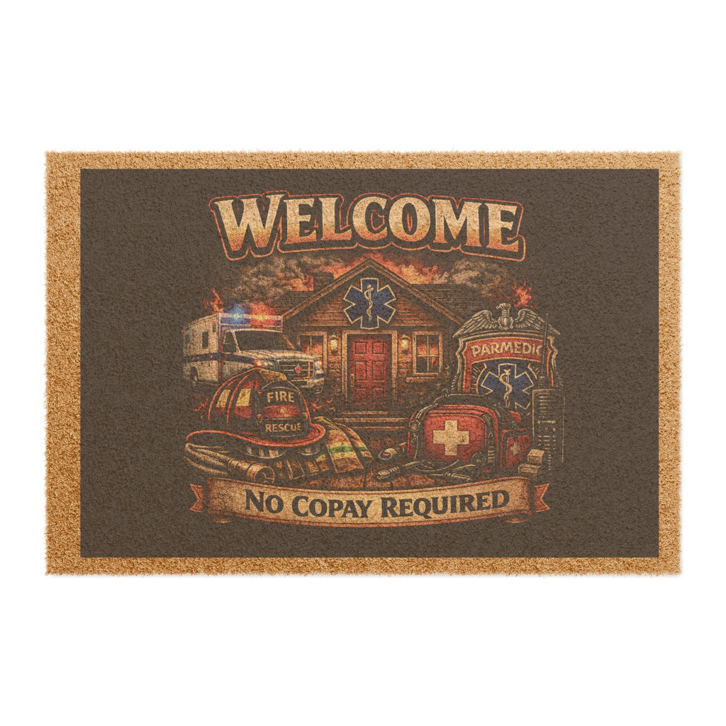Welcome No Copay Required Paramedic Doormat