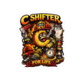 Firefighter 'C Shifter For Life' Kiss-Cut Sticker – Funny Firefighter Gear Decal