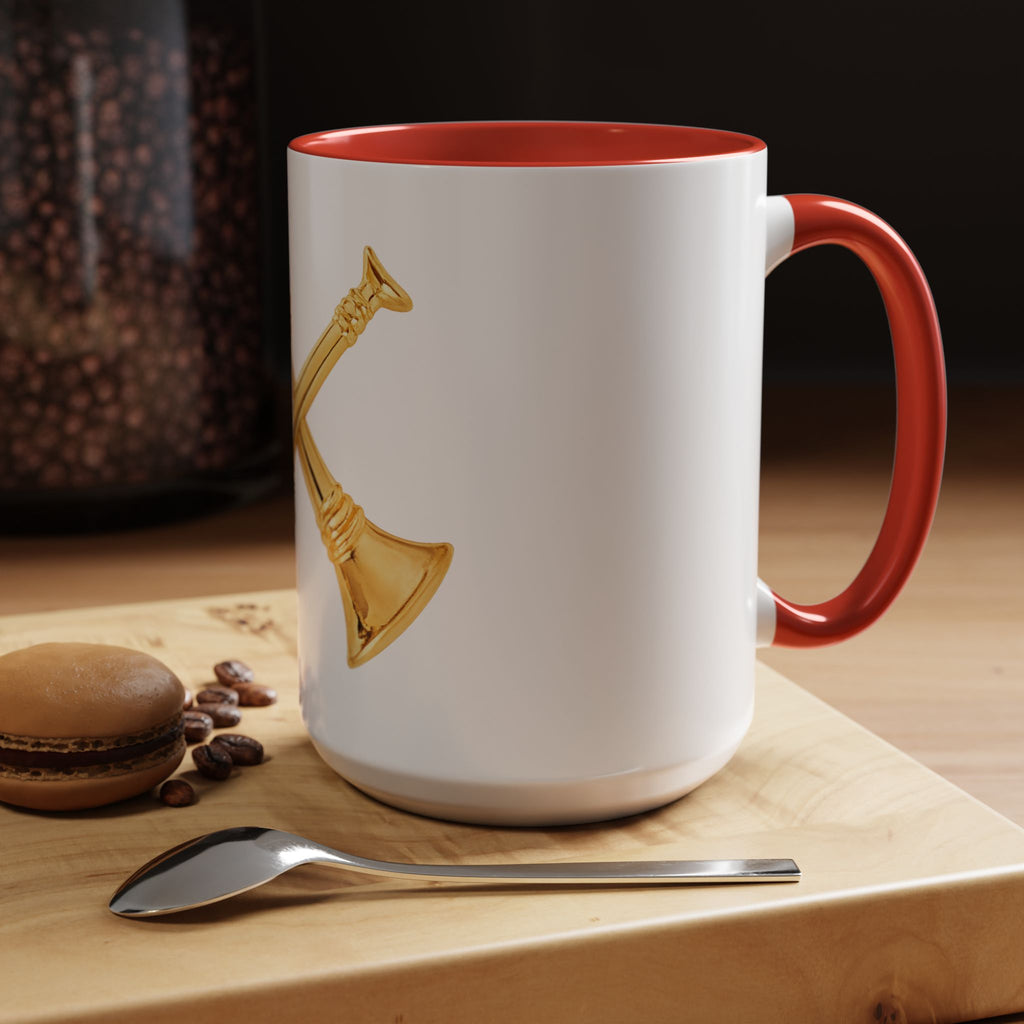 Battalion Chief Collar Insignia Accent Coffee Mug — Firefighter Rank Design (11/15oz)