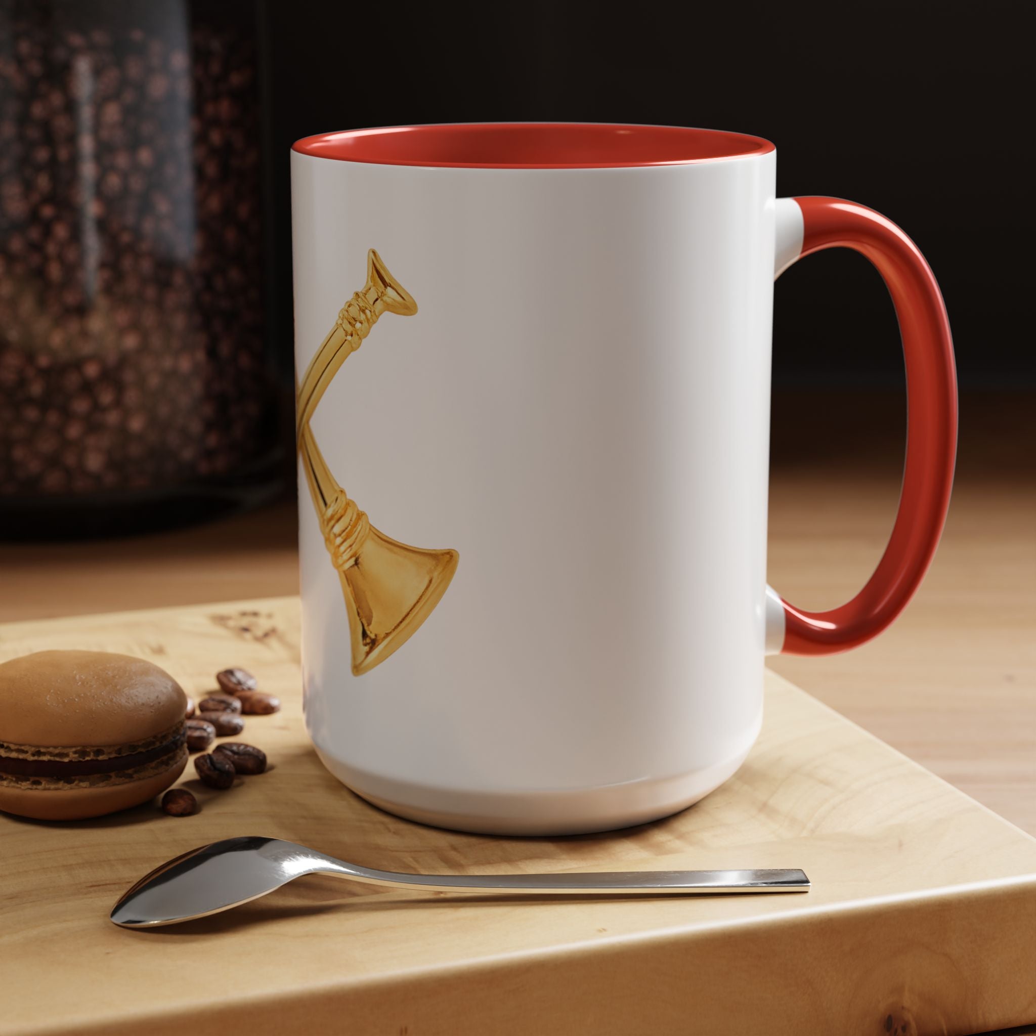 Battalion Chief Collar Insignia Accent Coffee Mug — Firefighter Rank Design (11/15oz)