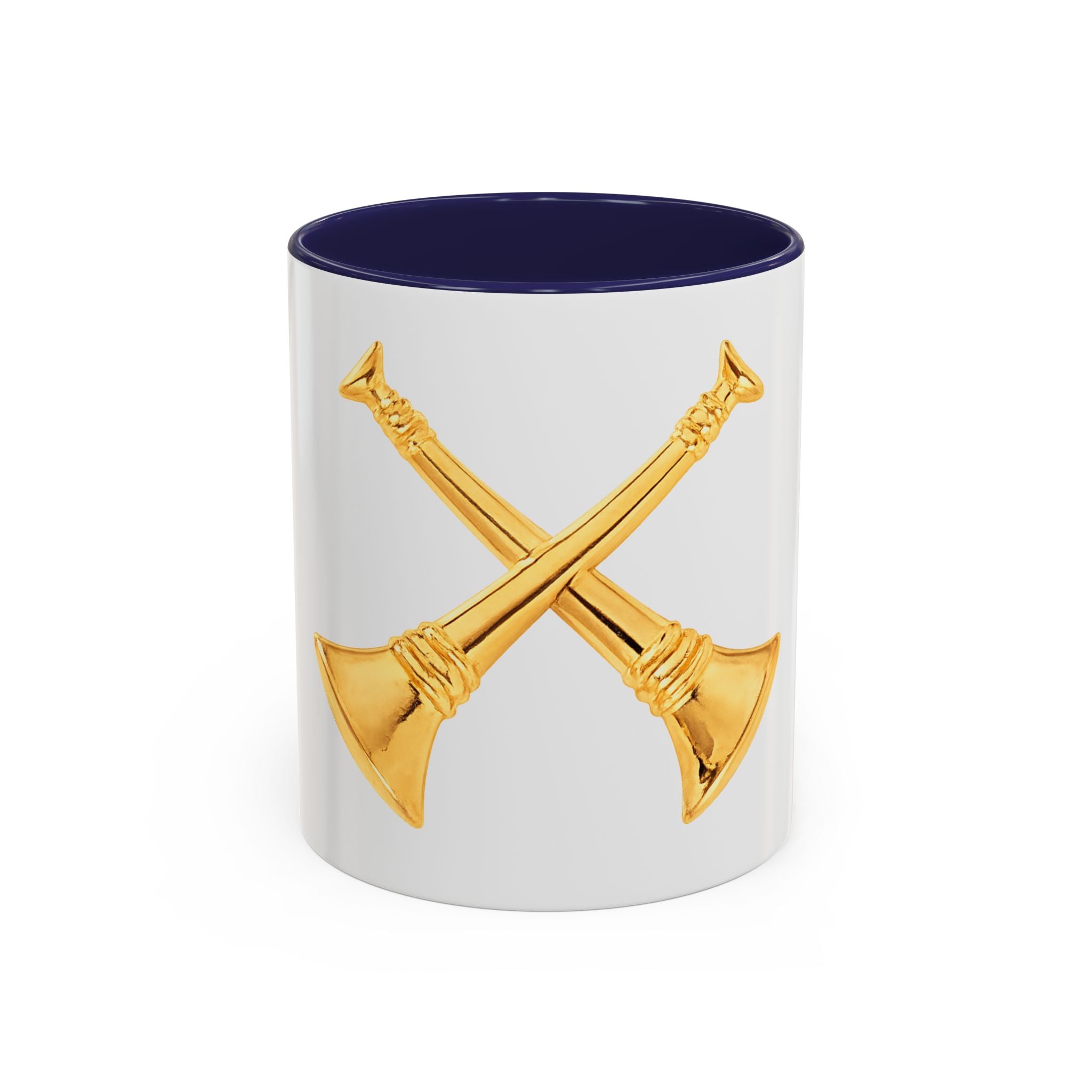 Battalion Chief Collar Insignia Accent Coffee Mug — Firefighter Rank Design (11/15oz)