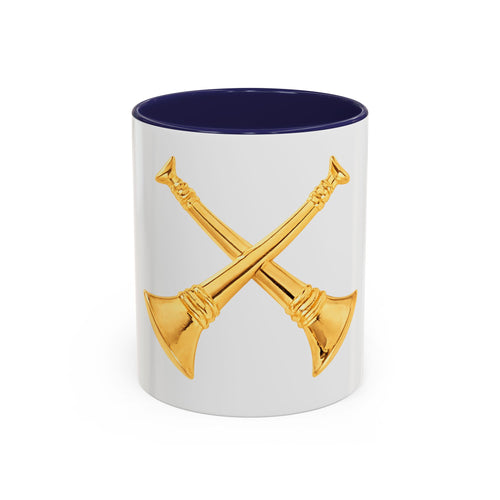 Battalion Chief Collar Insignia Accent Coffee Mug — Firefighter Rank Design (11/15oz)