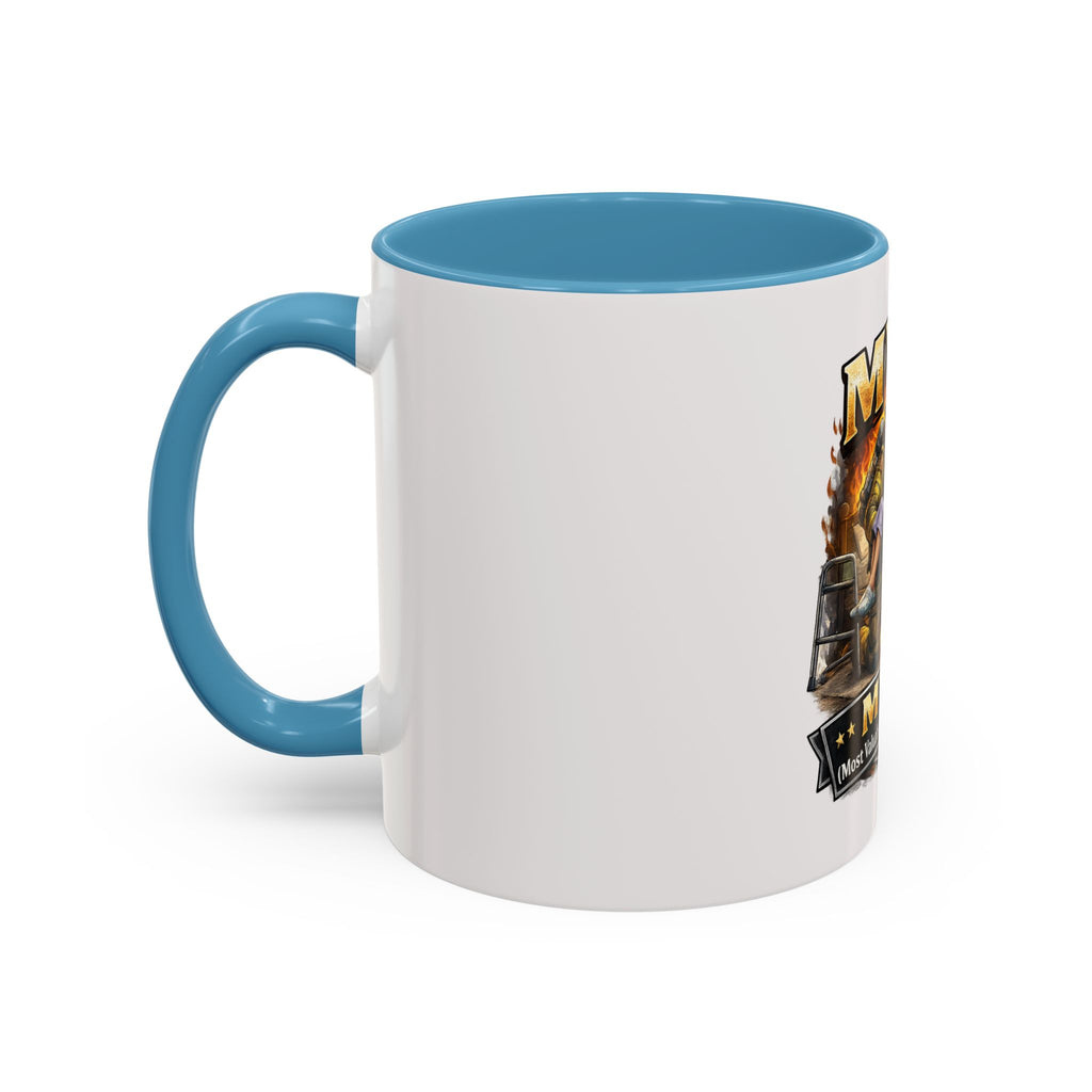 Firefighter Coffee Cup "MVP Most Valuable Picker-upper" Accent Coffee Mug (11, 15oz)