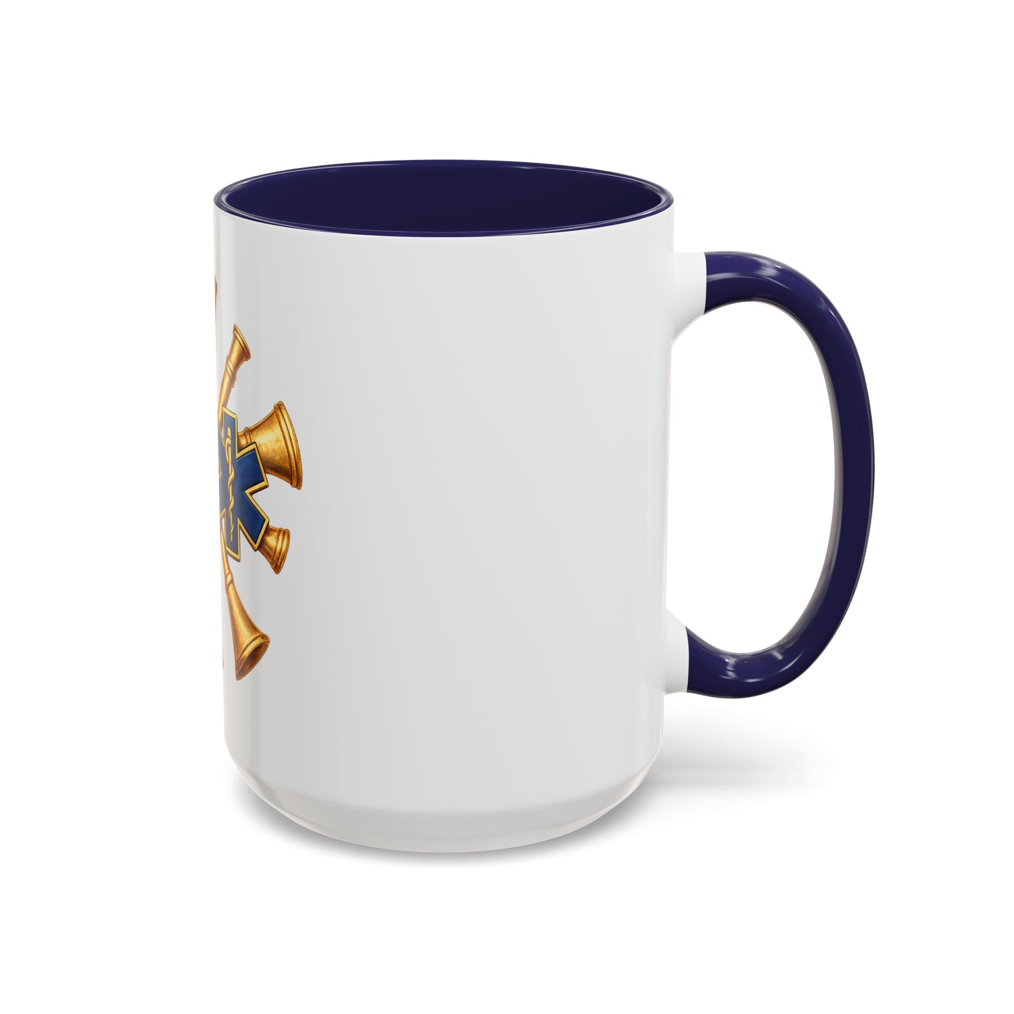 Fire Chief EMS & Firefighter Maltese Cross Coffee Mug — 911 Rescue Medical Emblem Accent Mug