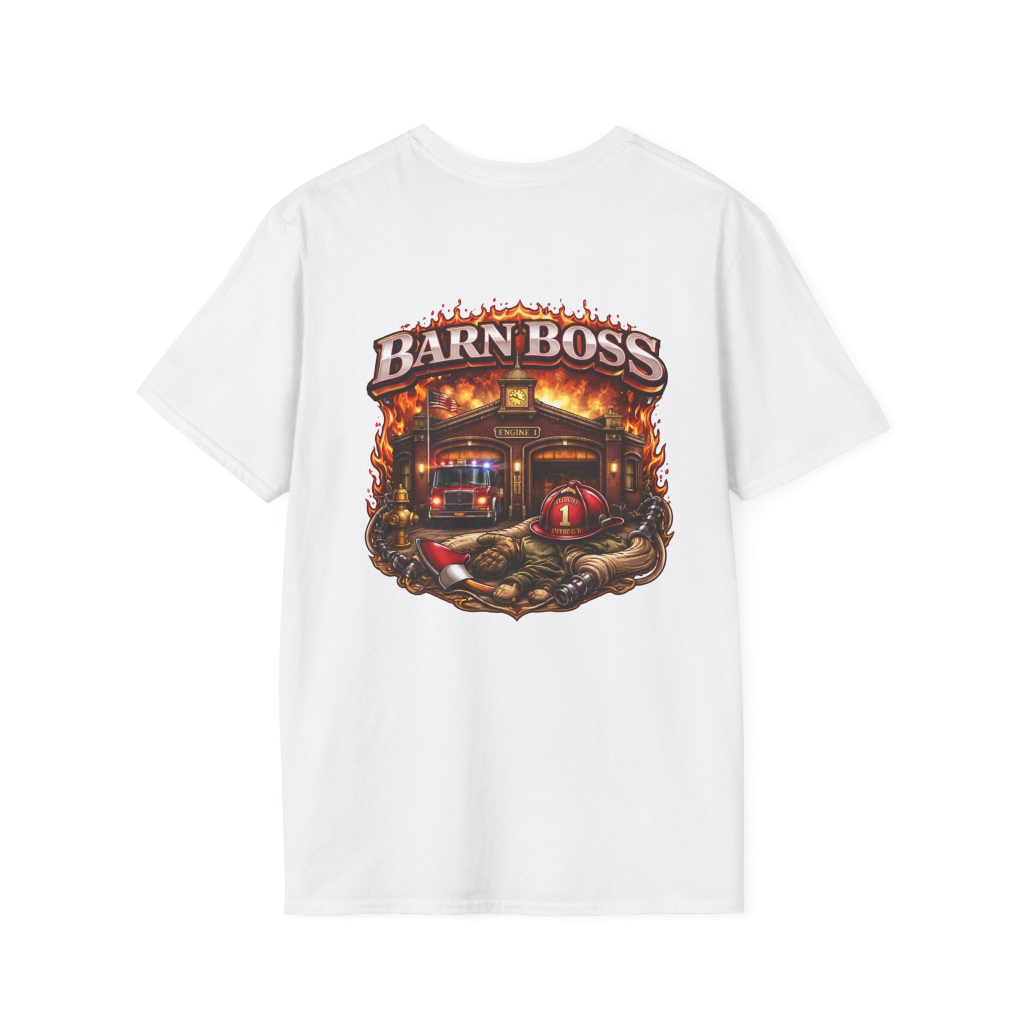 Barn Boss T-Shirt – Rustic Firehouse Farmwork Graphic Tee