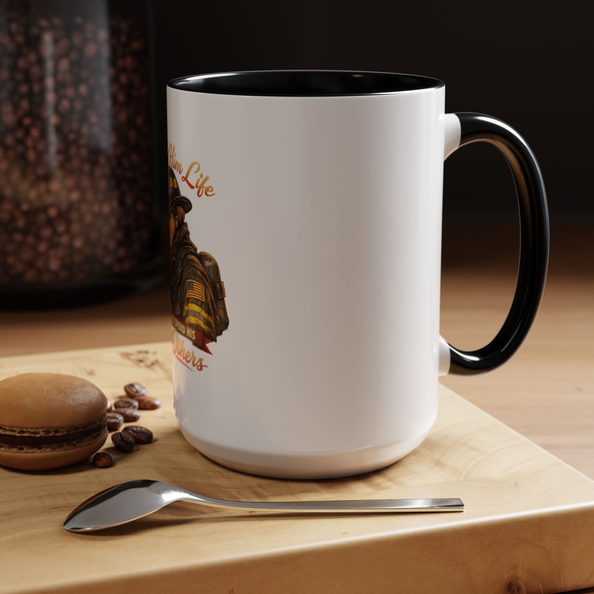 Firefighter Couple Coffee Mug – "She Gave Him Life and He Chose to Spend His Saving Others"