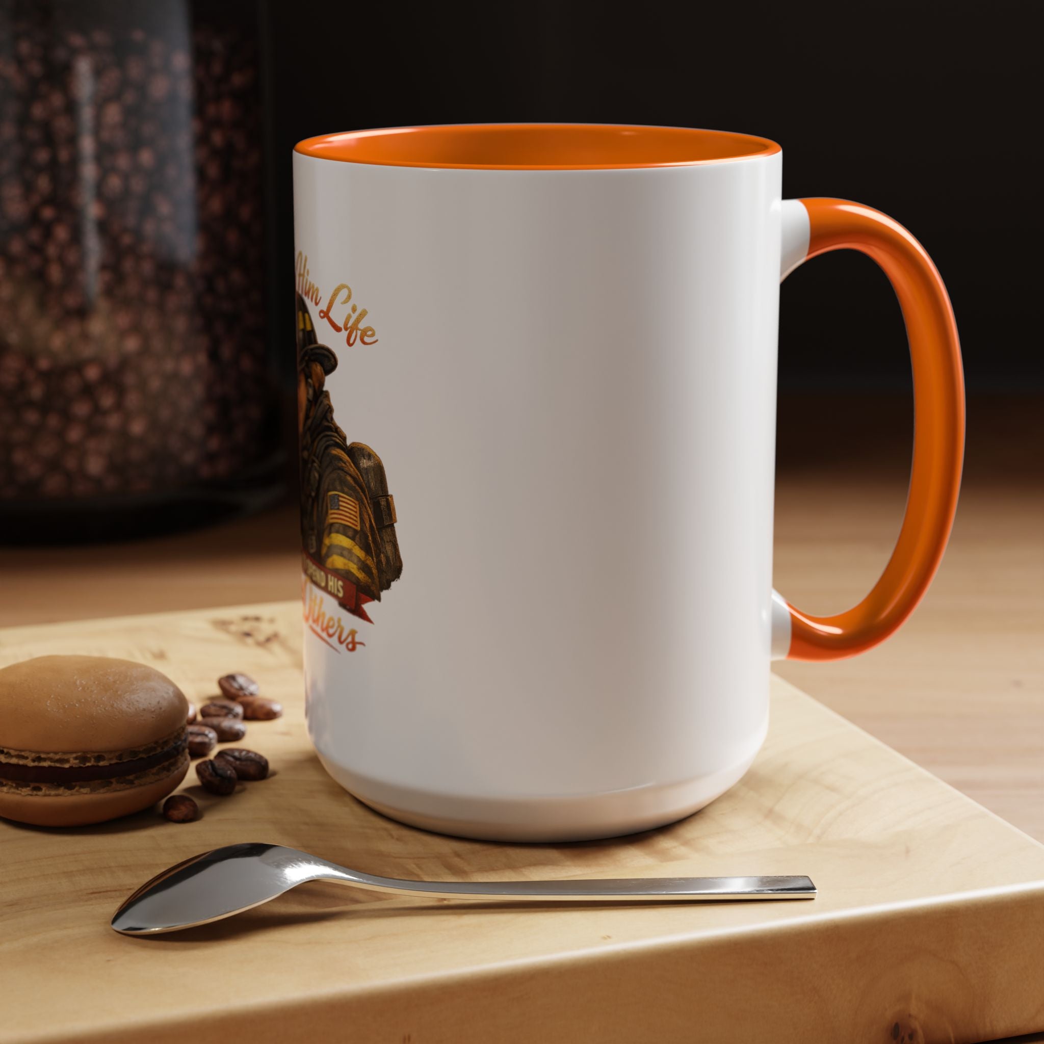 Firefighter Couple Coffee Mug – "She Gave Him Life and He Chose to Spend His Saving Others"