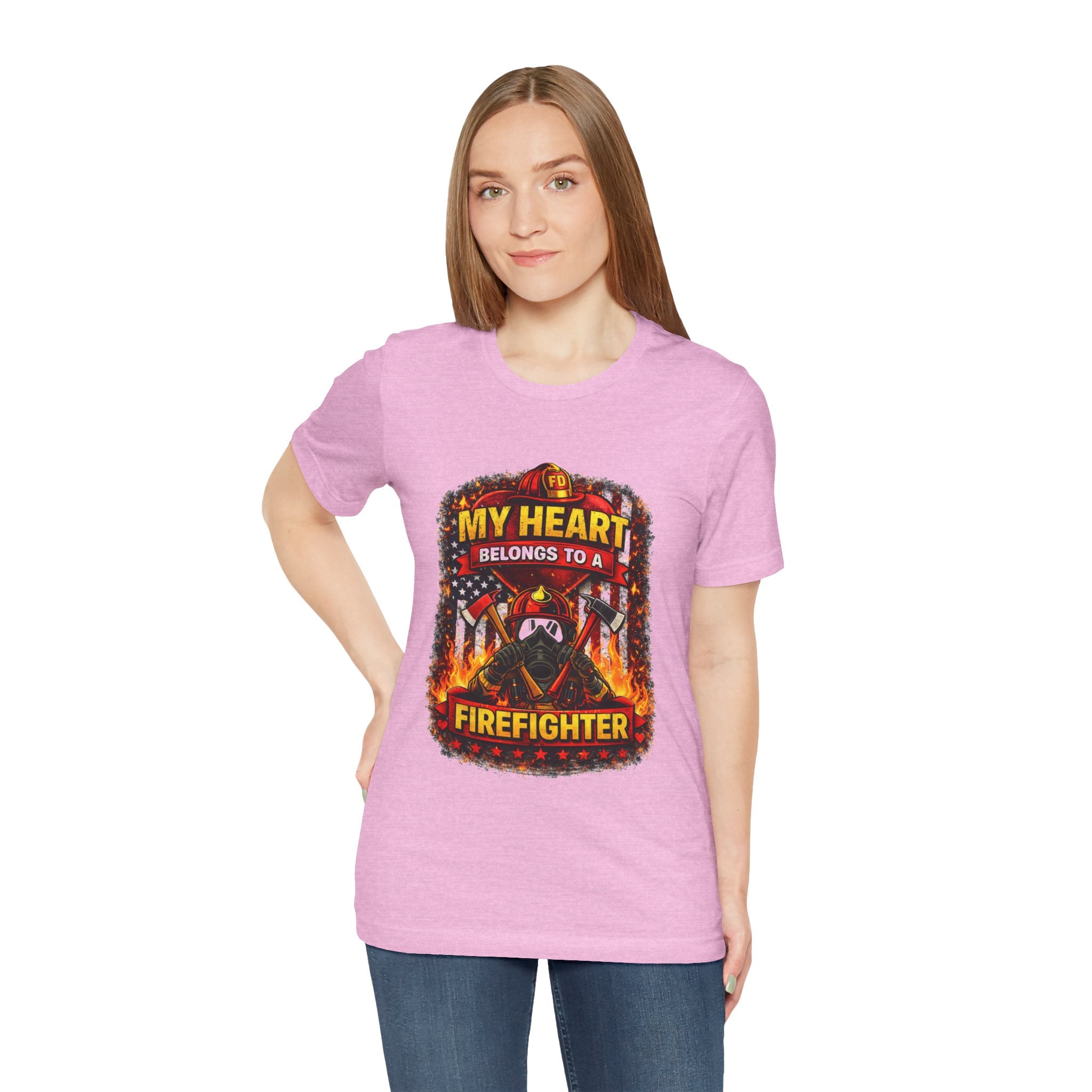 My Heart Belongs to a Firefighter T-Shirt