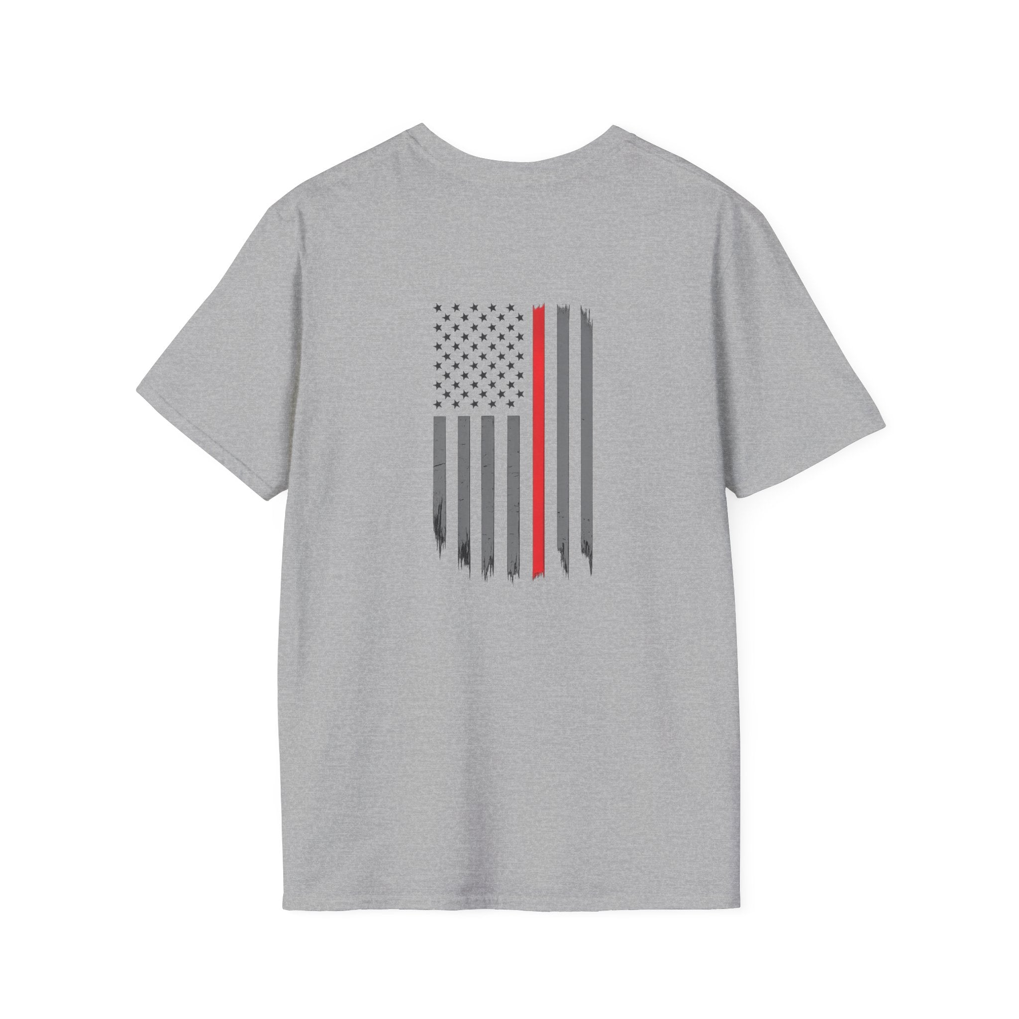 Firefighter Flag T‑Shirt — Thin Red Line American Flag Tee