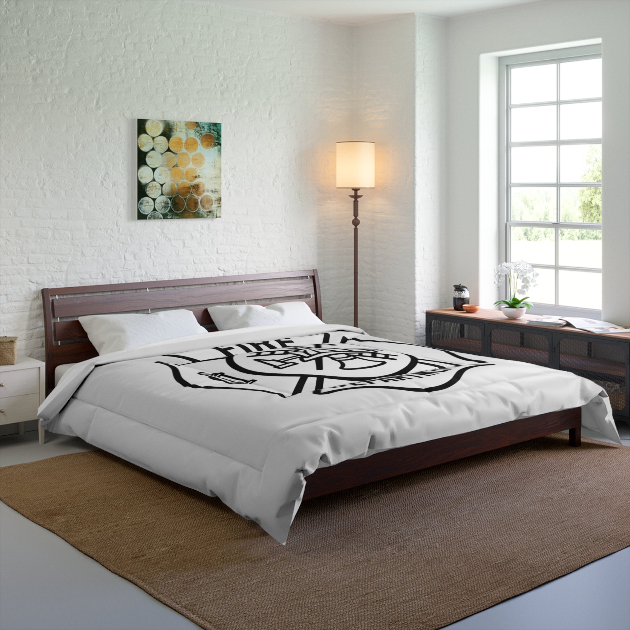 Fire Department Comforter - Maltese Cross Firefighter Bedding
