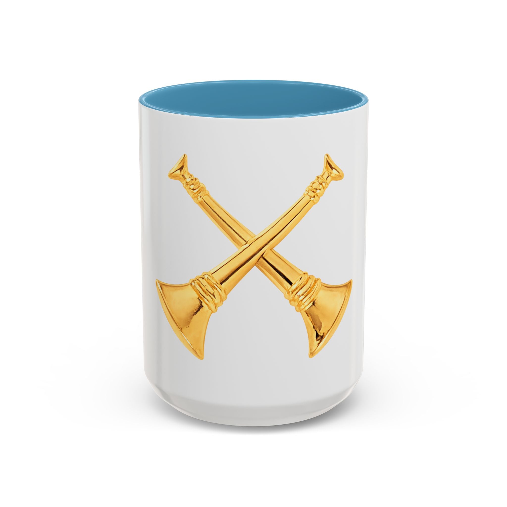 Battalion Chief Collar Insignia Accent Coffee Mug — Firefighter Rank Design (11/15oz)