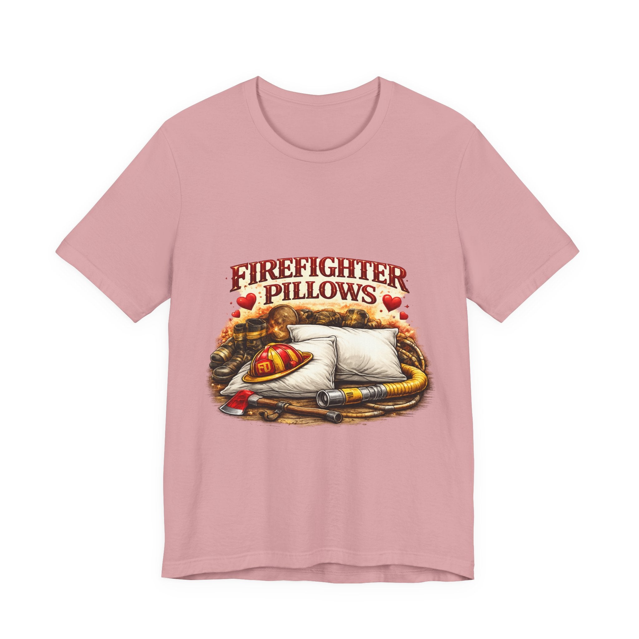 Firefighter Pillows T-Shirt – Funny Firefighter Gift Tee