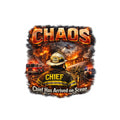Chief Has Arrived on Scene Sticker — Firefighter Chaos Rescue Decal