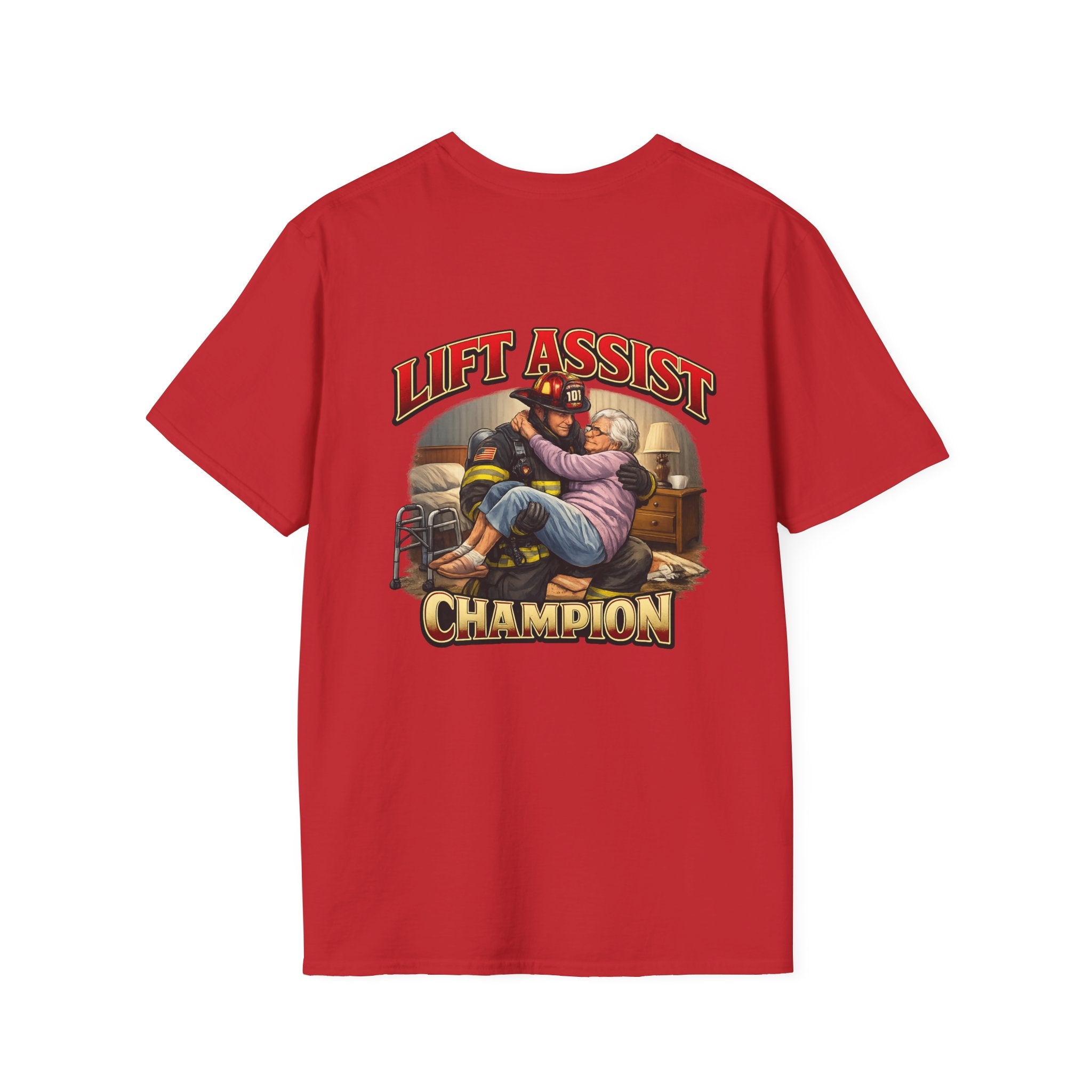 Lift Assist Champion Firefighter Rescue T-Shirt