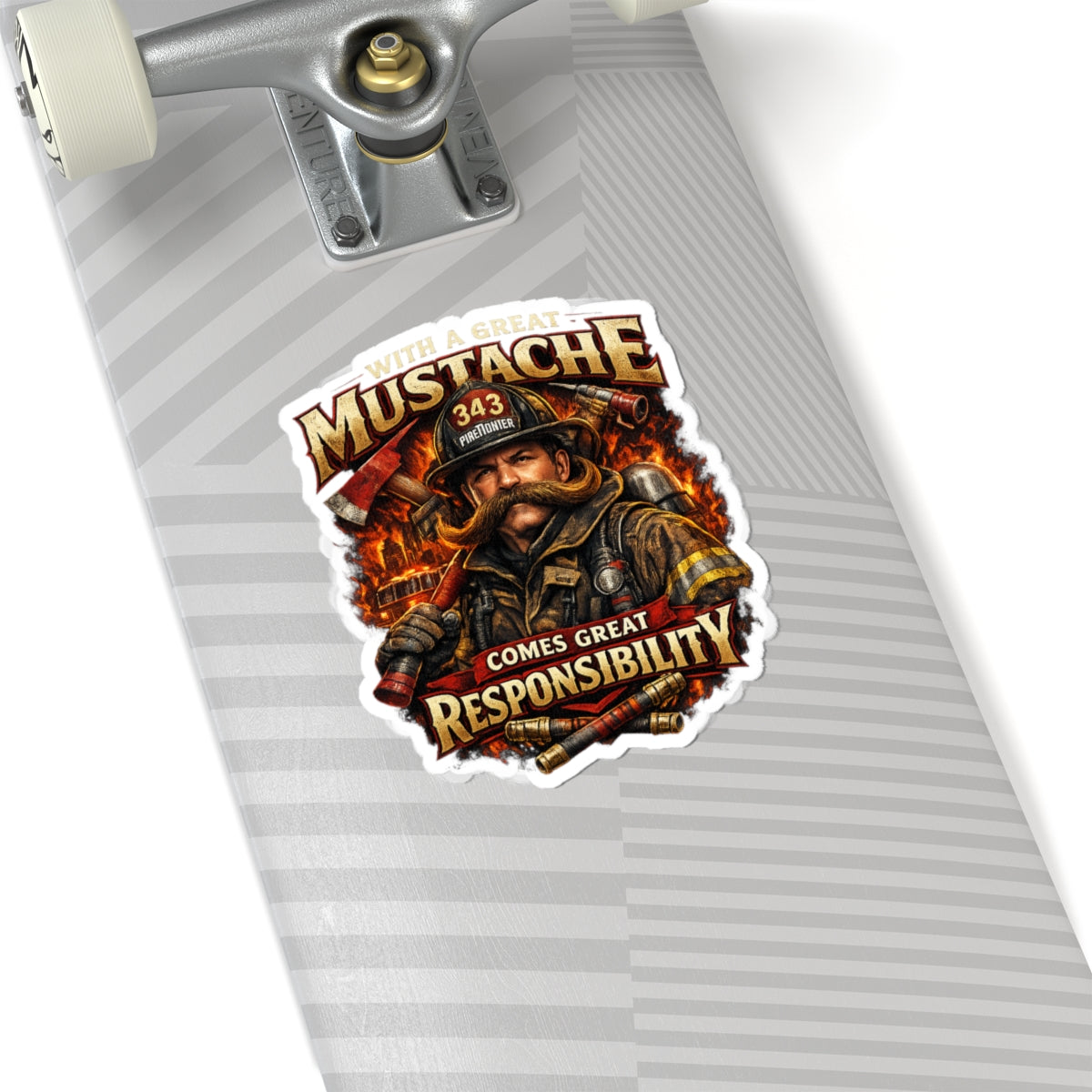 Stickers - With A Great Mustache Comes Great Responsibility