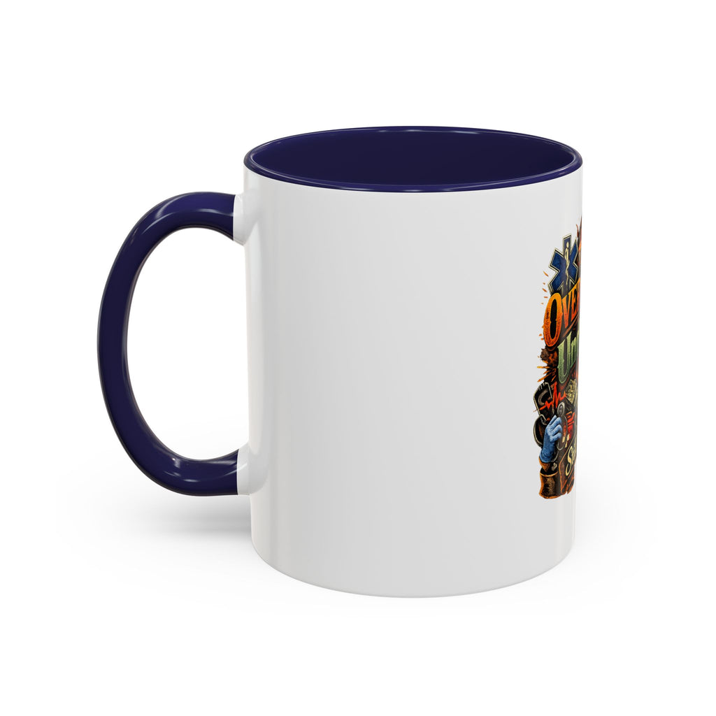 Overworked Underpaid Coffee Mug – "Still Worth It" Rustic Gift for Workers