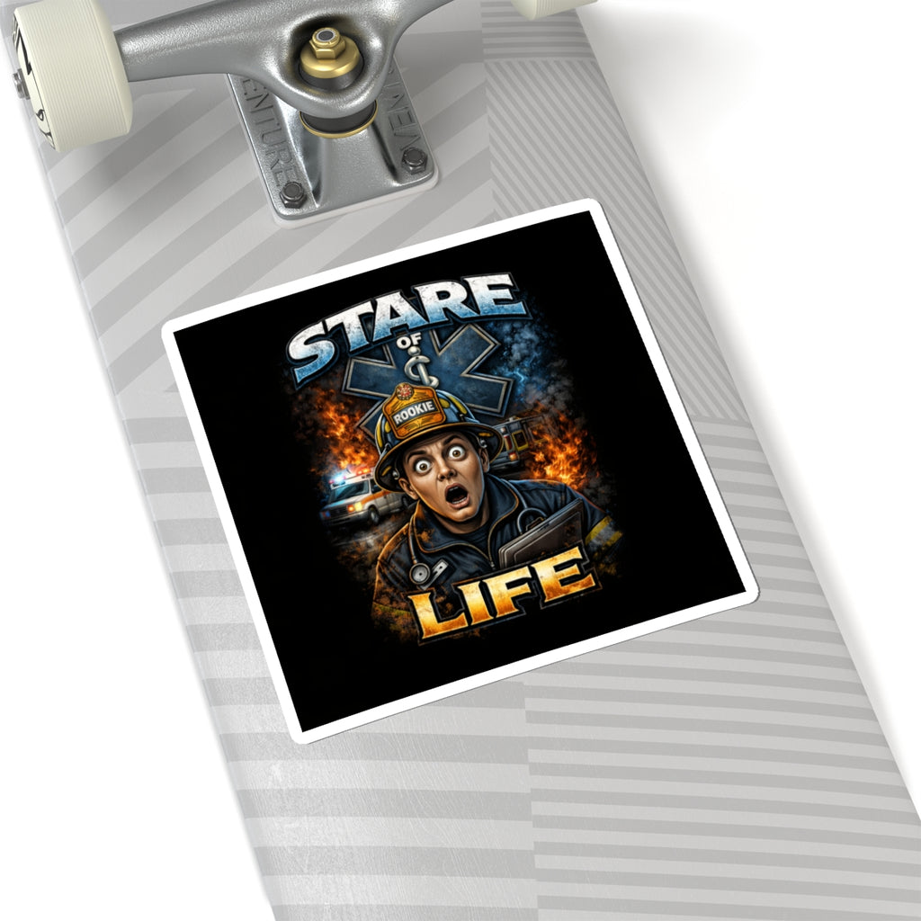 Stare of Life Firefighter Sticker — Rookie Helmet EMS Rescue Design