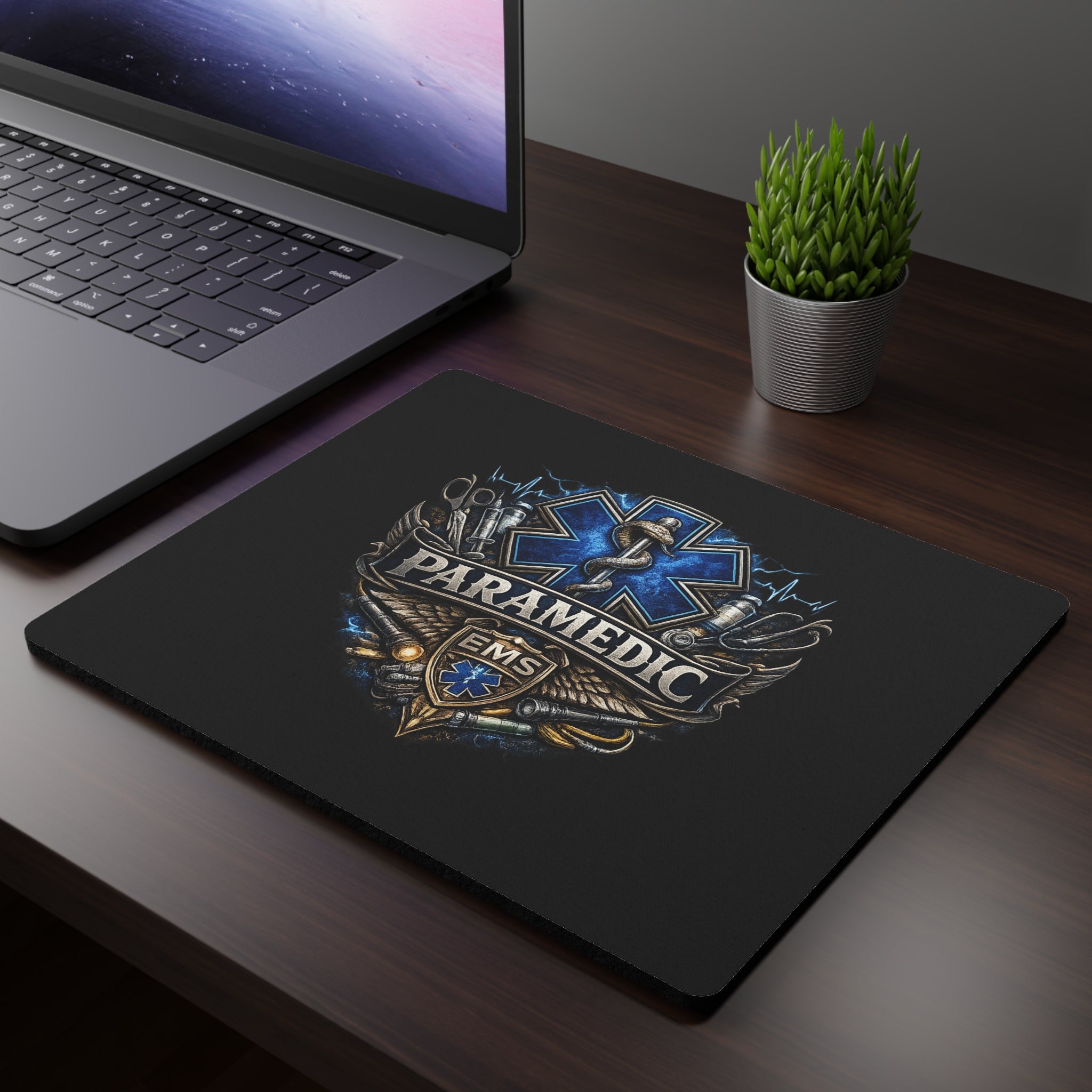 Paramedic EMS Crest Mouse Pad