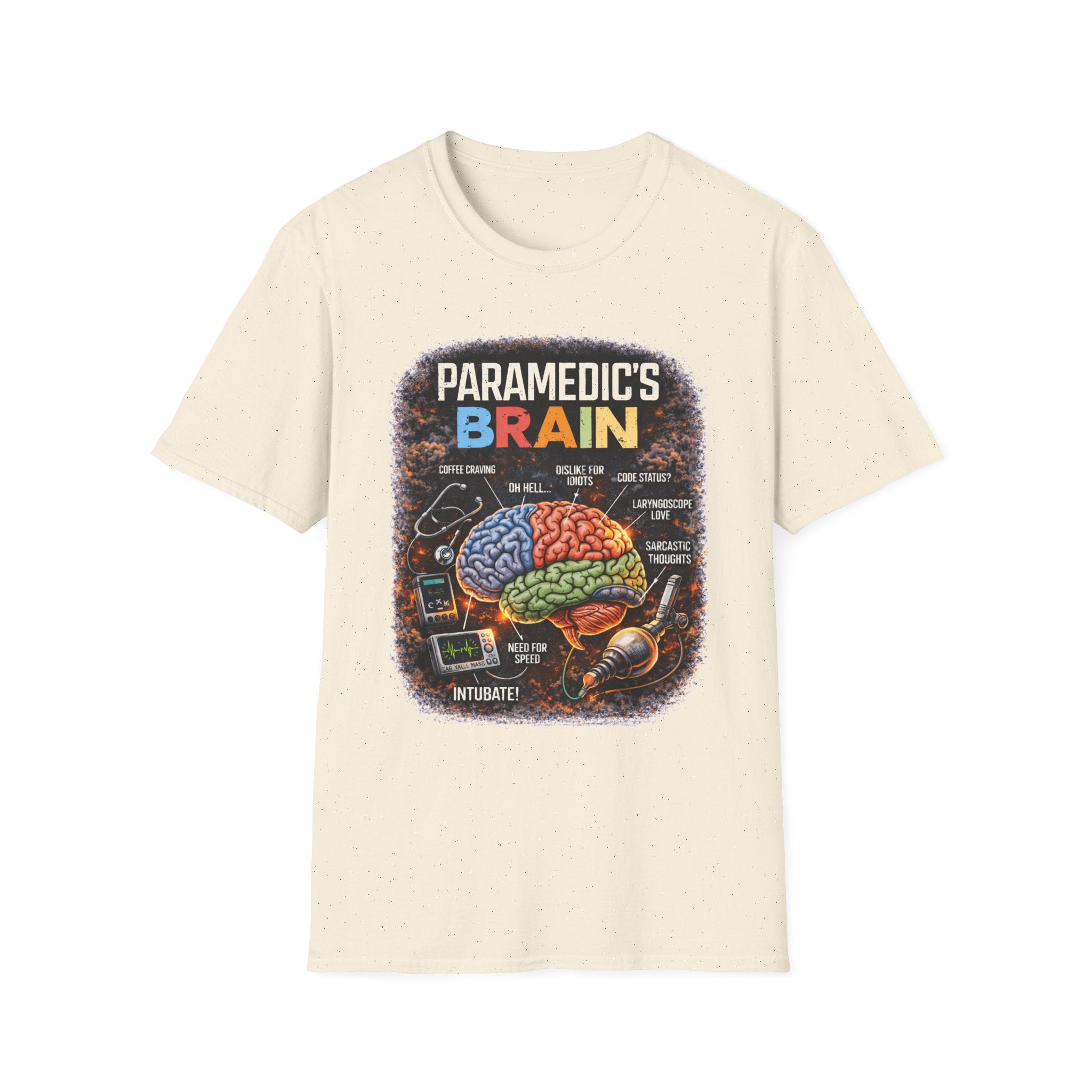 Paramedic’s Brain T-Shirt - Emergency Medical Tech Anatomy Graphic Tee