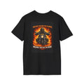 "Helmet On For The Flames" Firefighter Motorcyle T-Shirt