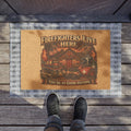 Firefighters Live Here Doormat — "You're in Good Hands" Welcome Mat for Firefighter Homes