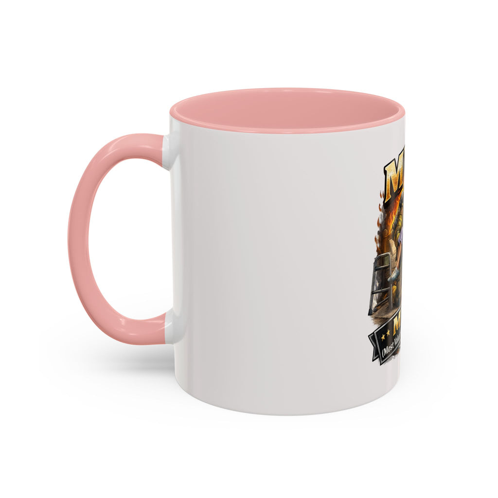 Firefighter Coffee Cup "MVP Most Valuable Picker-upper" Accent Coffee Mug (11, 15oz)