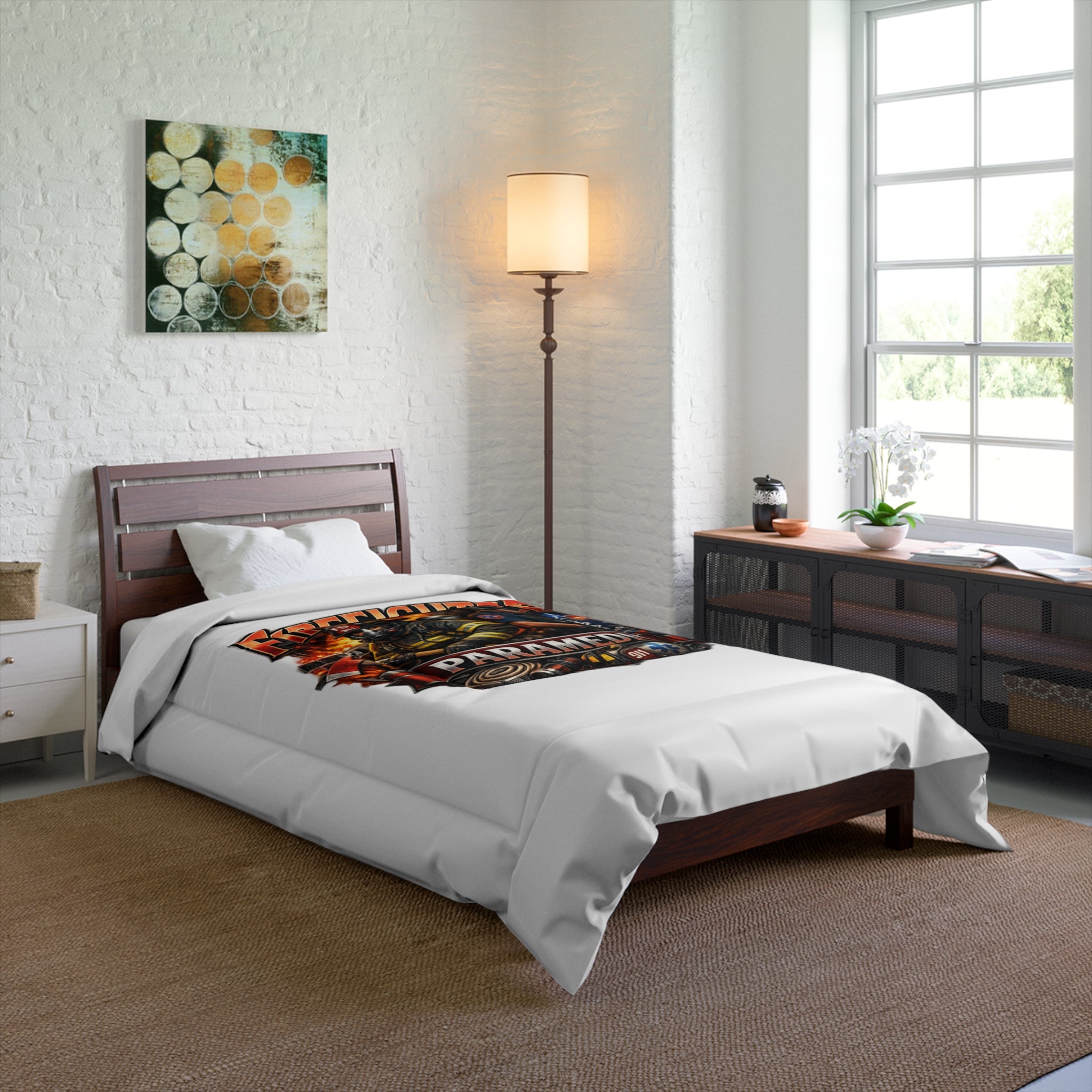 Firefighter Paramedic Comforter – Tribute Bedding for EMTs & Firefighters