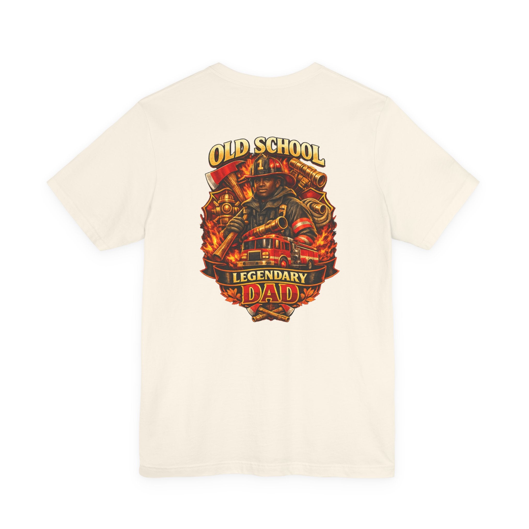Old School Legendary Dad T-Shirt — Retro Firefighter Dad Graphic Tee