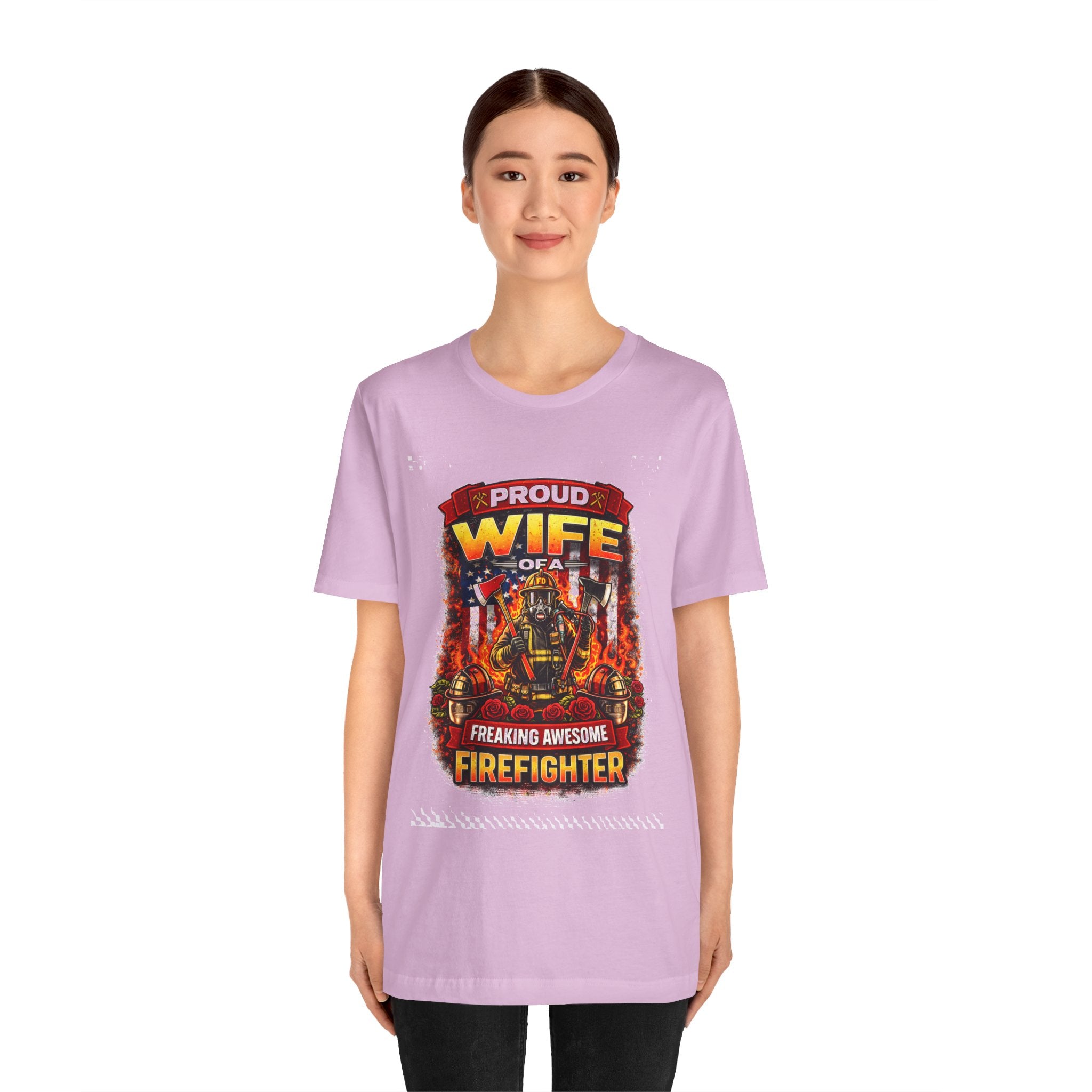 Proud Wife of a Freaking Awesome Firefighter T-Shirt