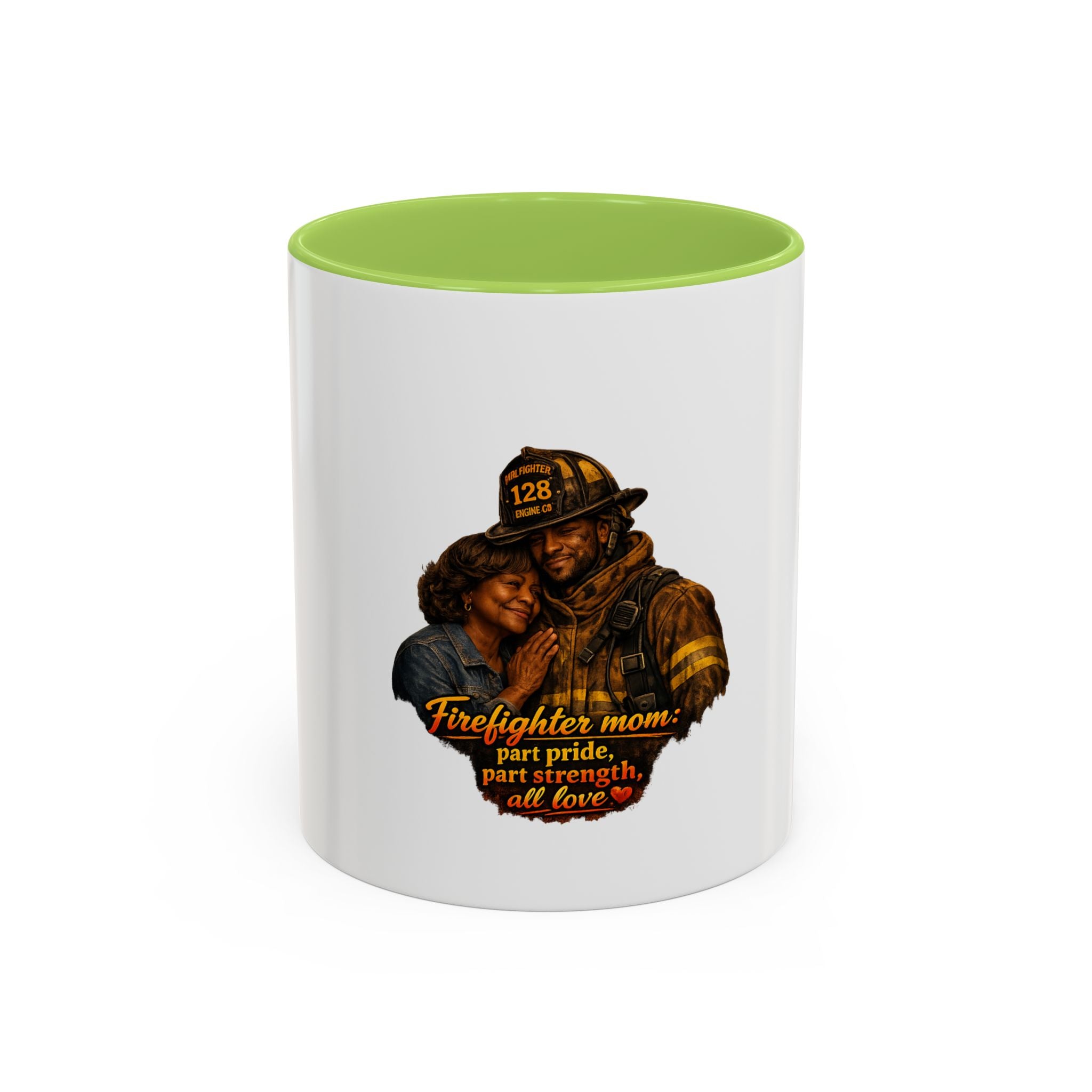 Firefighter Mom Coffee Mug — “Part Pride, Part Strength, All Love” (11/15oz)
