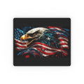 Patriotic Eagle Mouse Pad — American Flag Bald Eagle