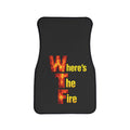 Car Floor Mats — “WTF Where’s The Fire” Novelty Auto Mats