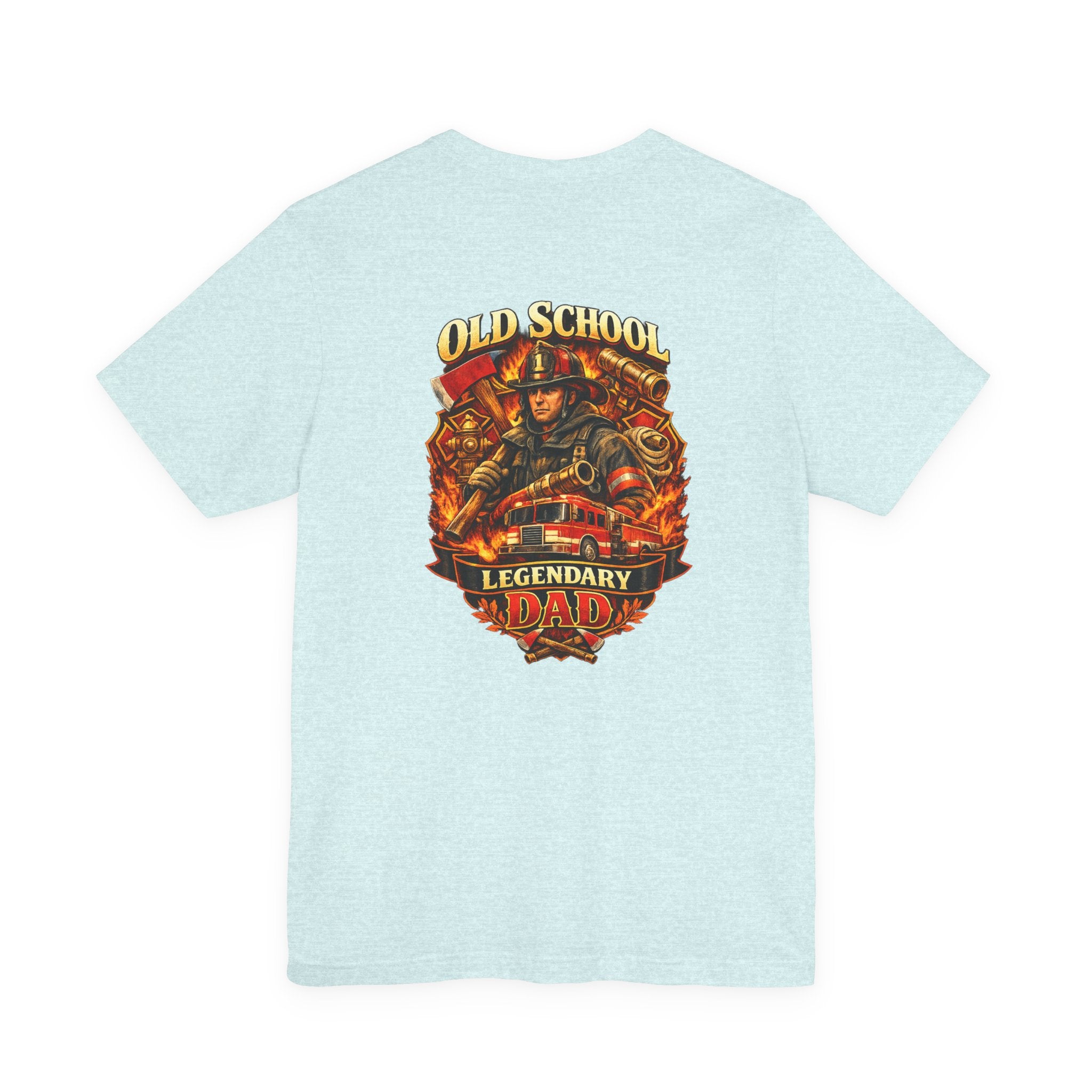 Old School Legendary Dad T‑Shirt — Vintage Firefighter Dad Graphic Tee