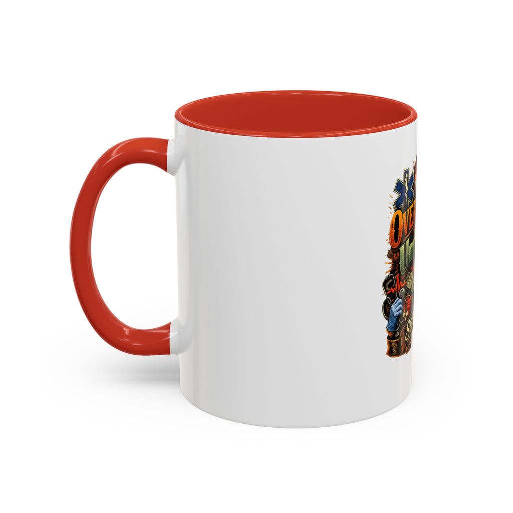 Overworked Underpaid Coffee Mug – "Still Worth It" Rustic Gift for Workers