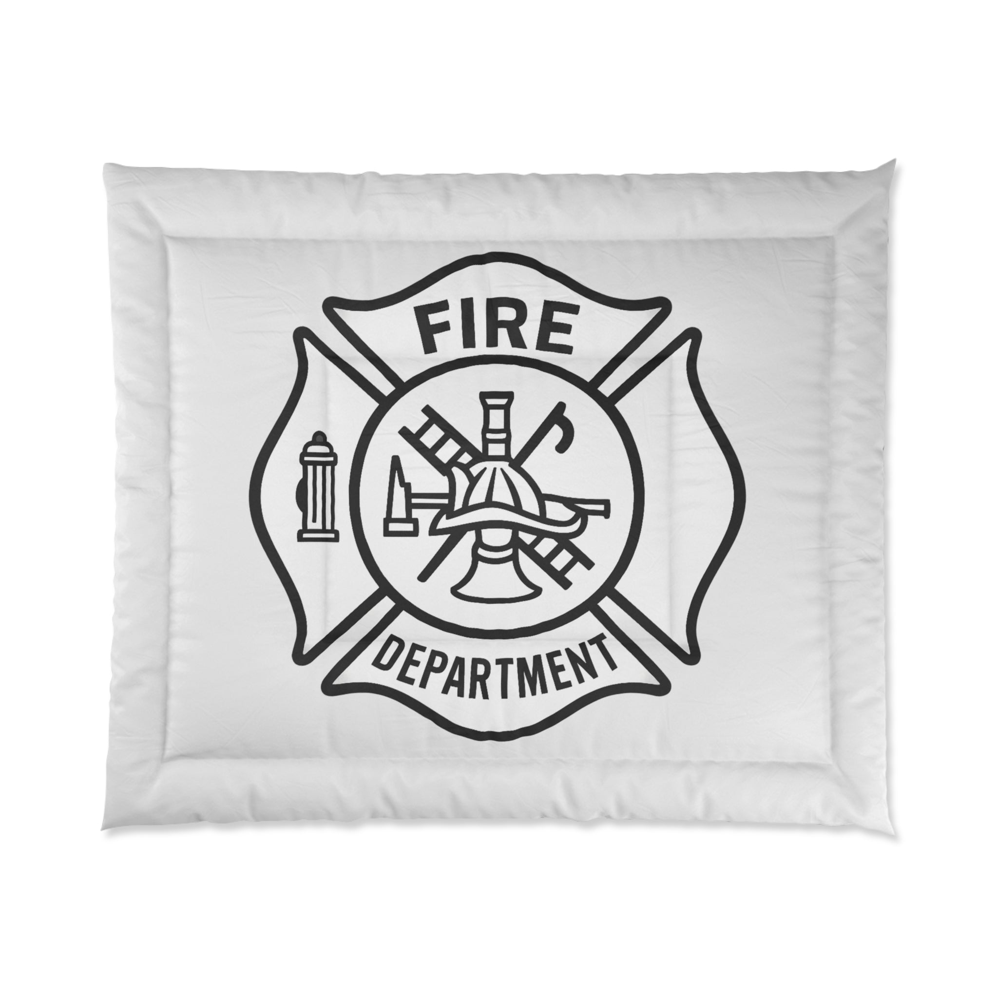 Fire Department Comforter - Maltese Cross Firefighter Bedding